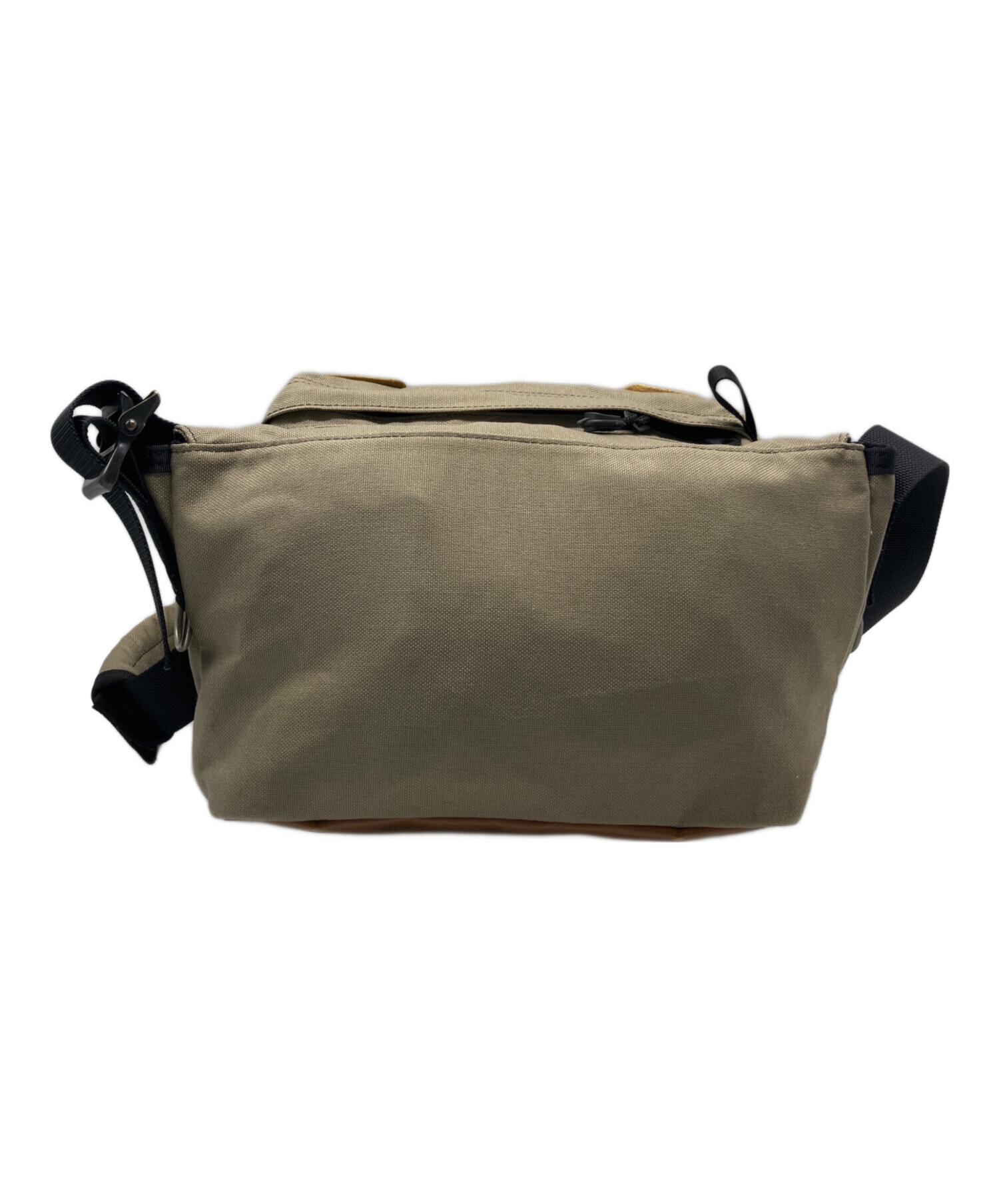 未使用　PORTER ポーター メッセンジャーバッグ キャンバス 無地 ベージュ 中古・古着通販】PORTER (ポーター) PORTER メッセンジャーバッグ