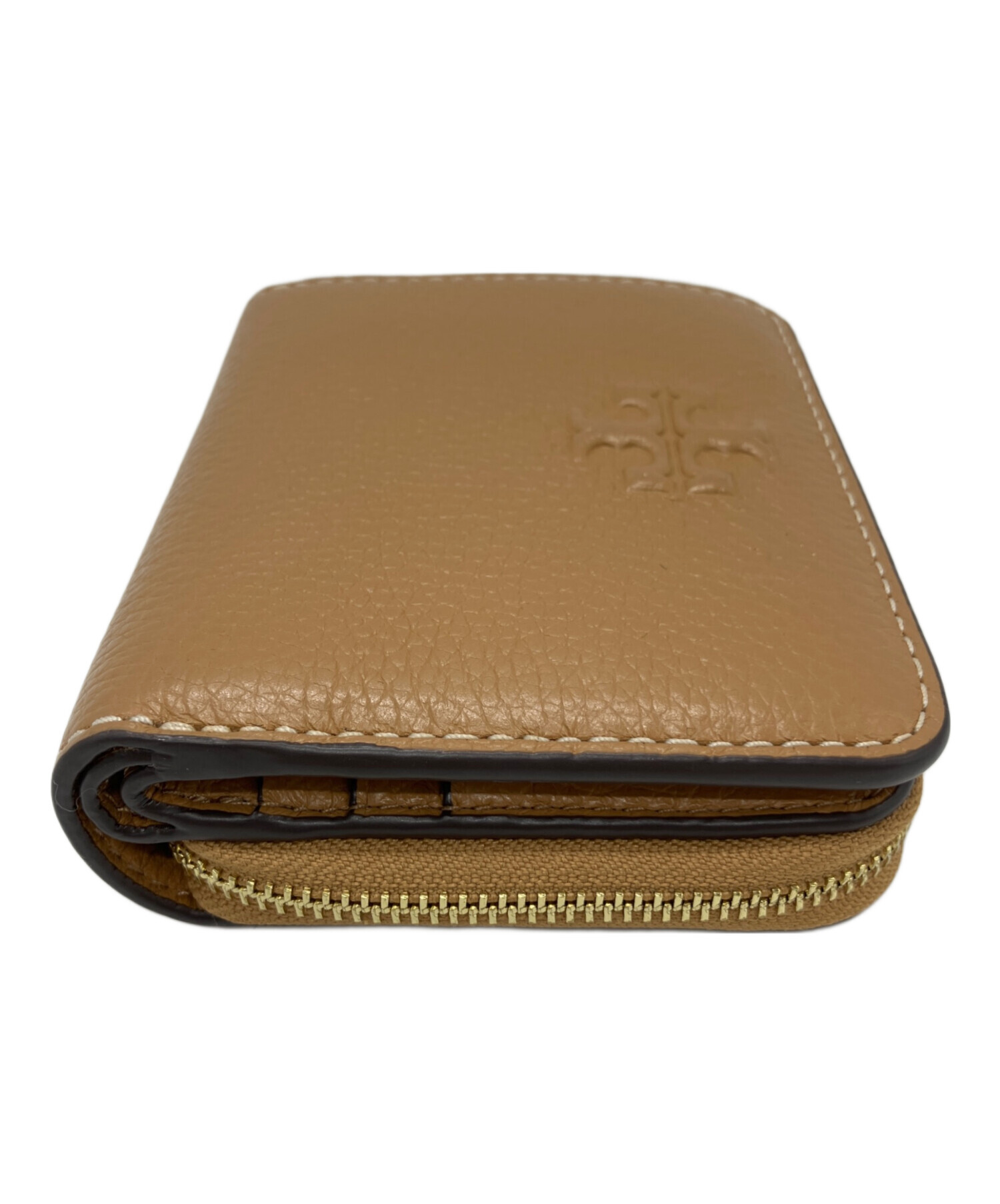 TORY BURCH トリーバーチ 財布・ケース  ベージュ 【古着】【中古】【送料無料】 中古・古着通販】TORY BURCH (トリーバーチ) TORY BURCH 2つ折り財布