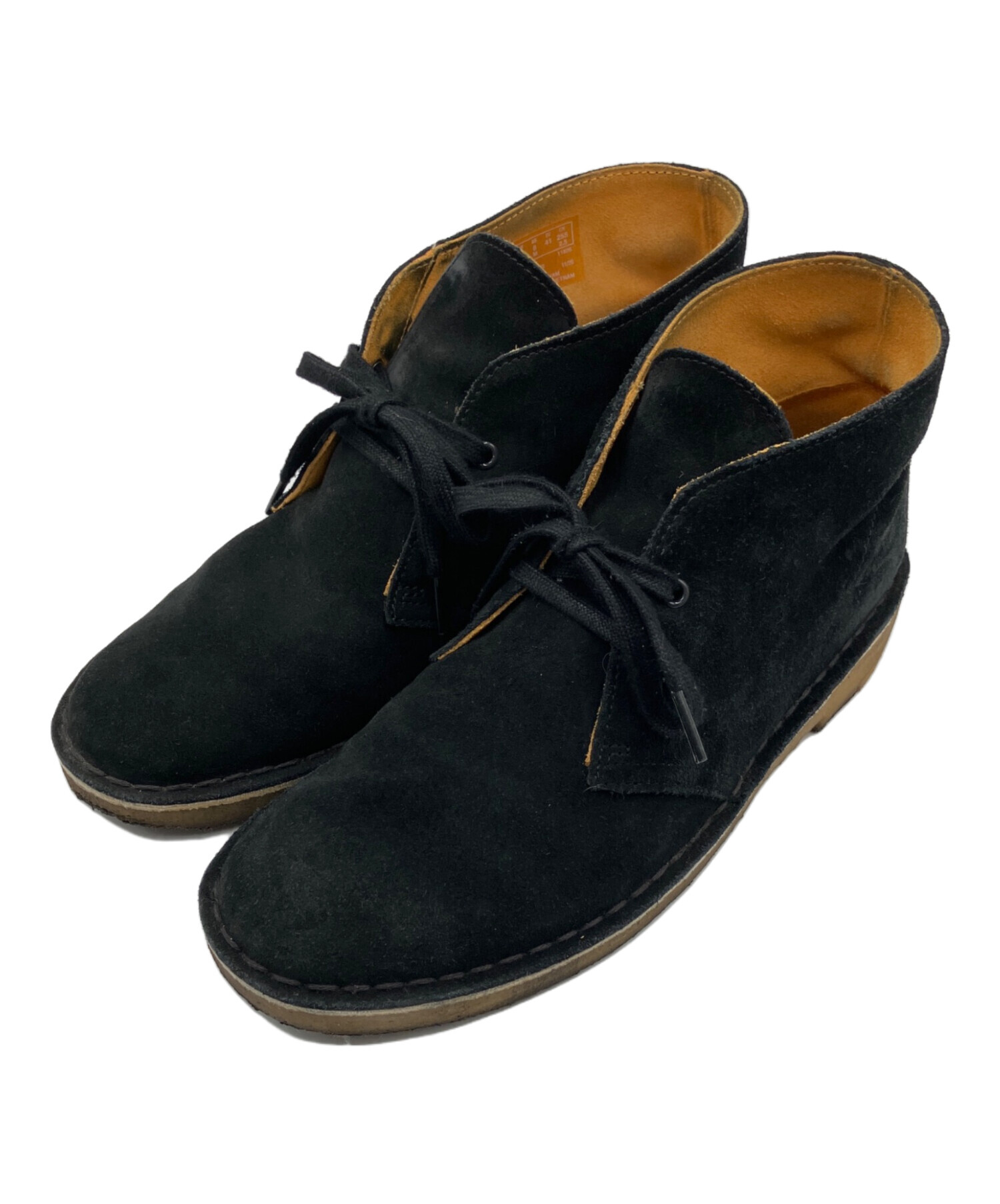 中古・古着通販】CLARKS (クラークス) デザートブーツ ブラック サイズ 