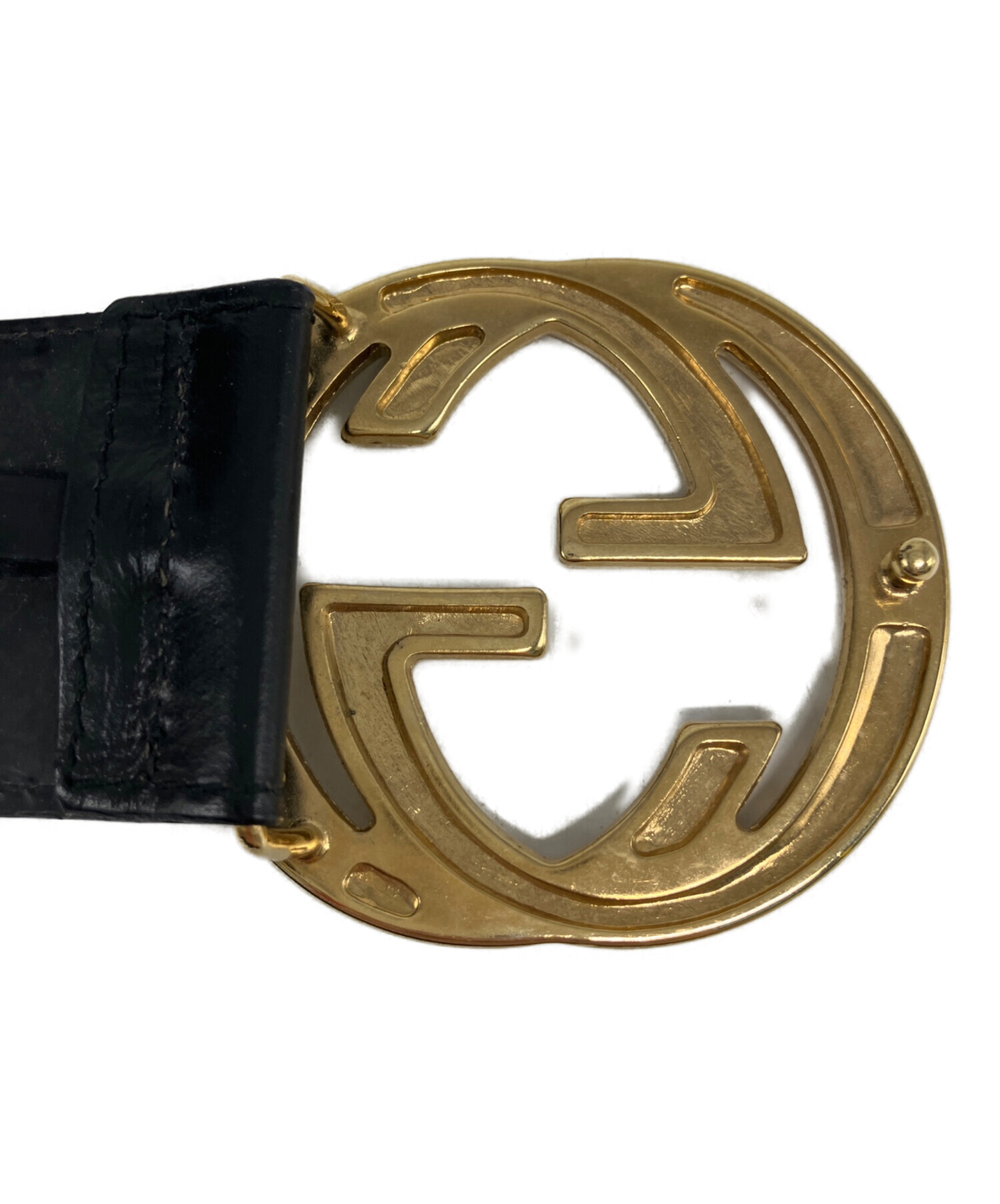 中古・古着通販】GUCCI (グッチ) GUCCI インターロッキングG レザー