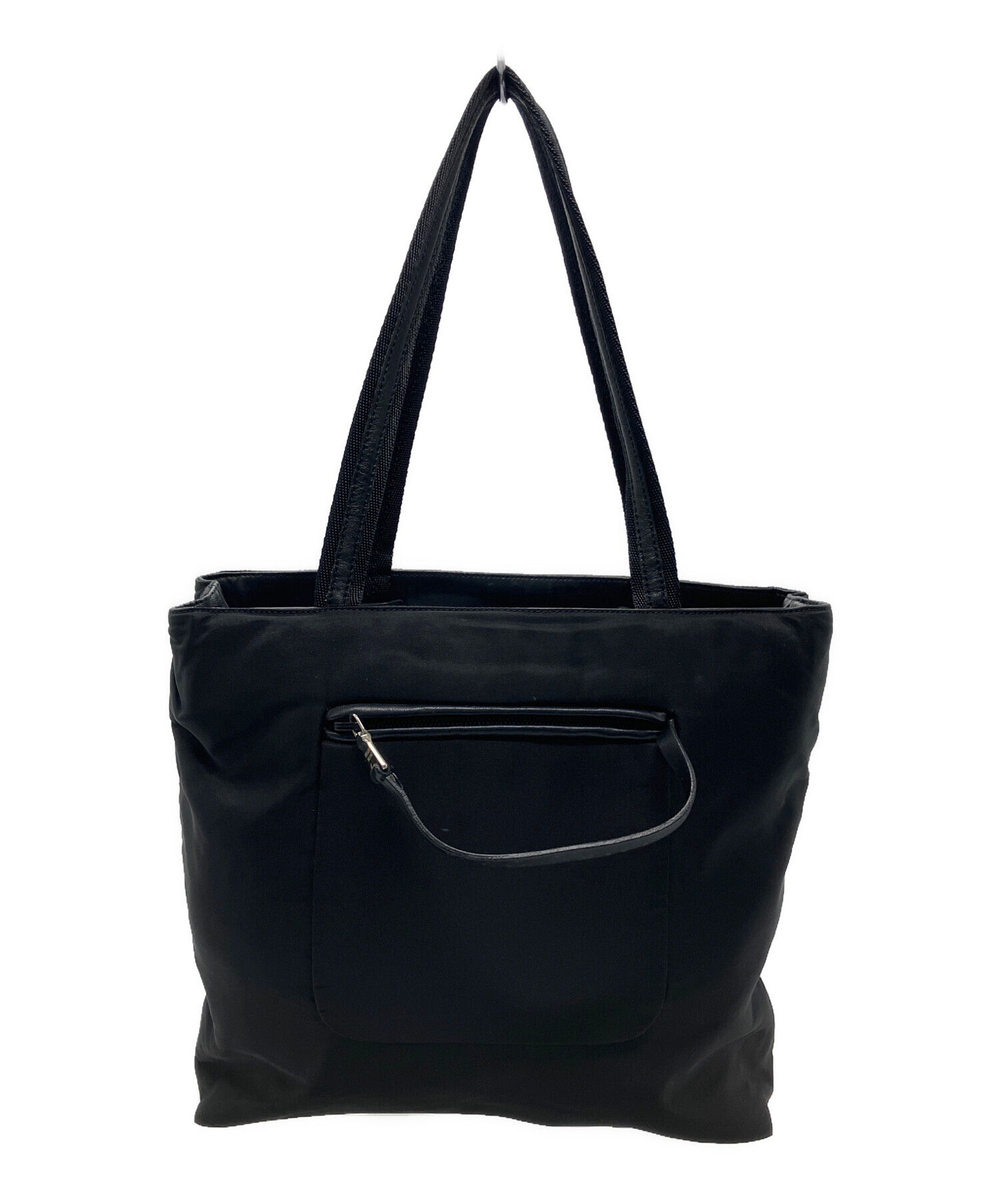 PRADA ブラック ナイロントートバッグ 中古・古着通販】PRADA (プラダ) PRADA ナイロントートバッグ ブラック