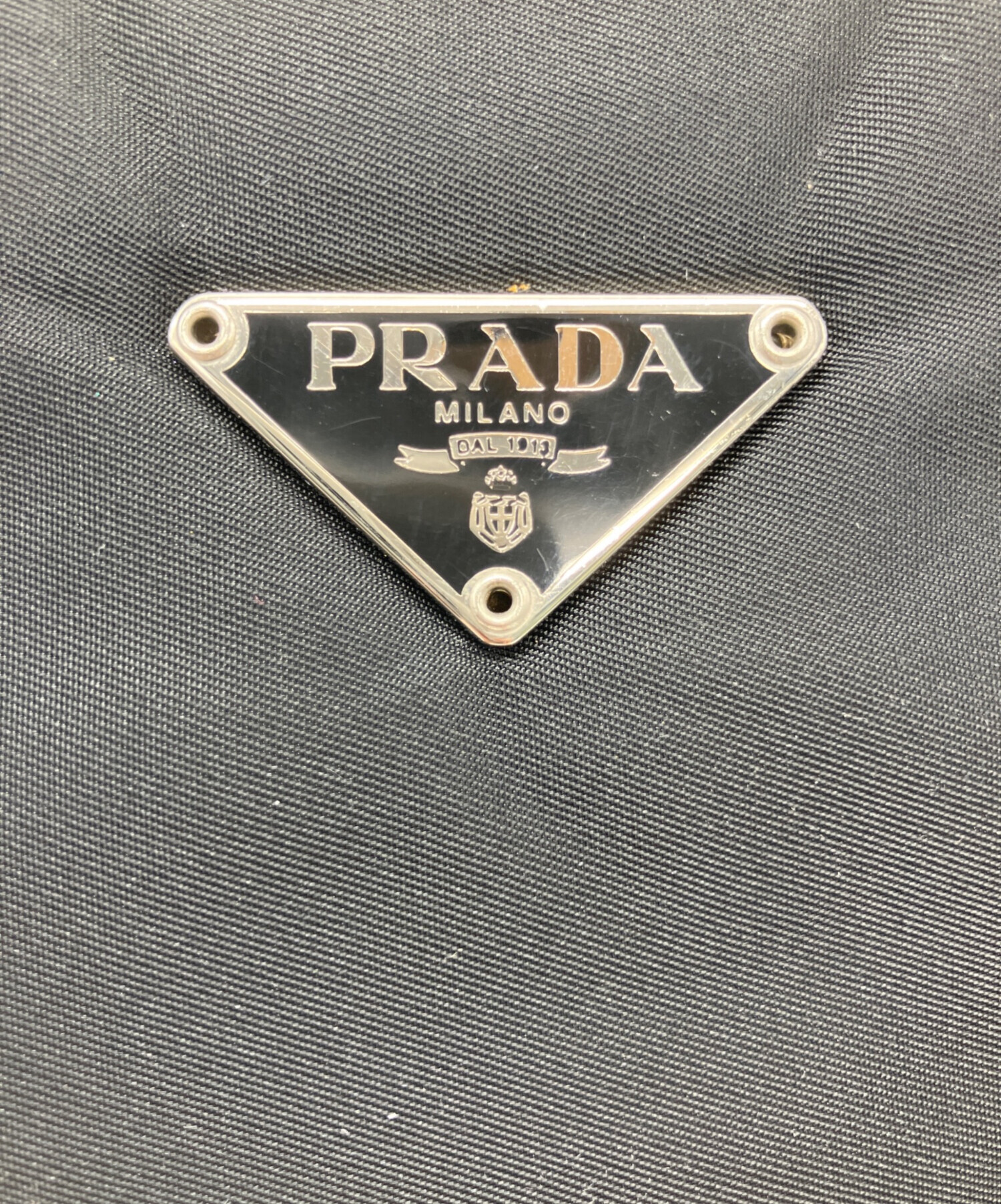 PRADA ナイロン トートバッグ 白タグ　ビンテージ 中古・古着通販】PRADA (プラダ) PRADA ナイロントートバッグ ブラック