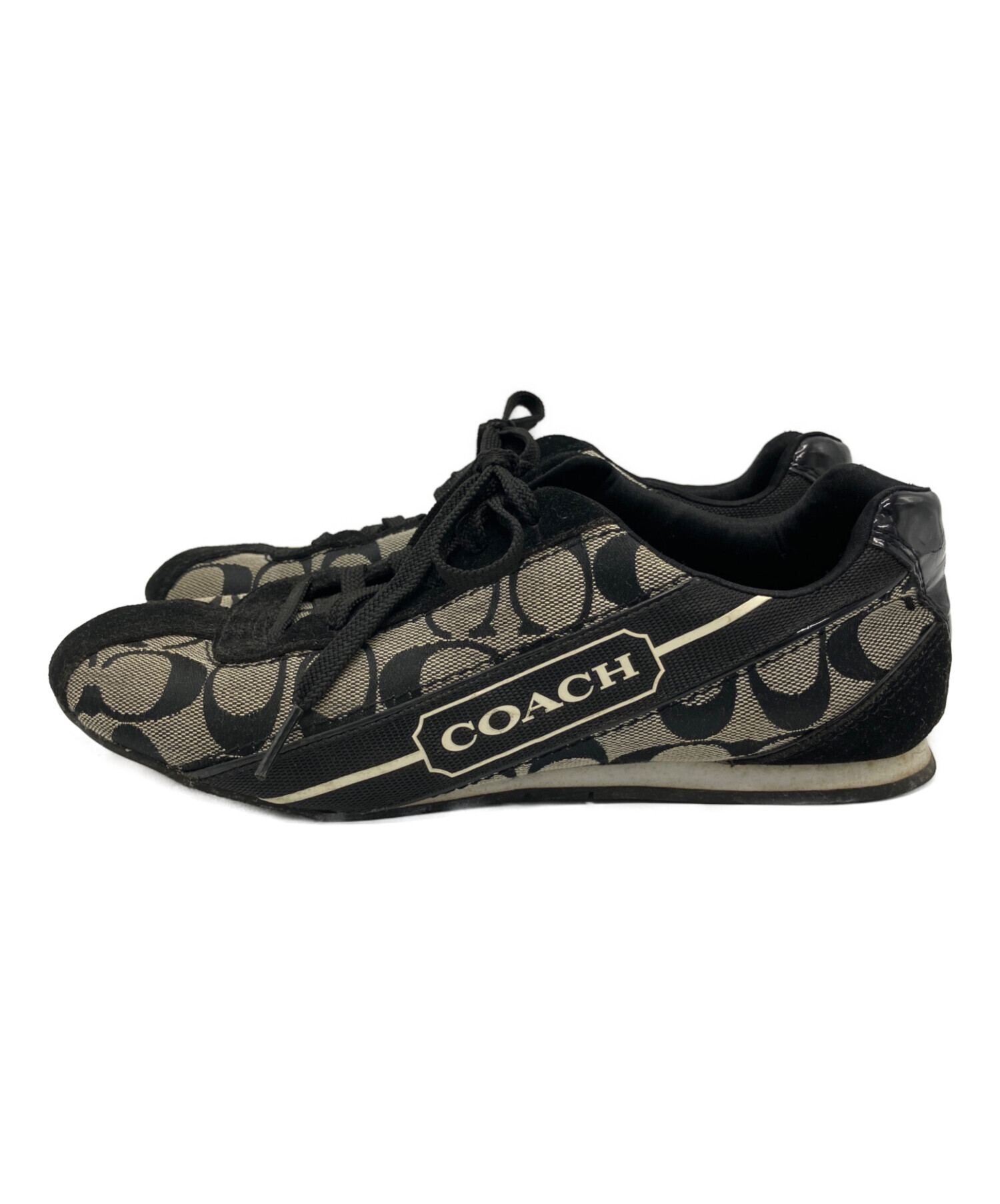 中古・古着通販】COACH (コーチ) COACH スニーカー ブラック サイズ 