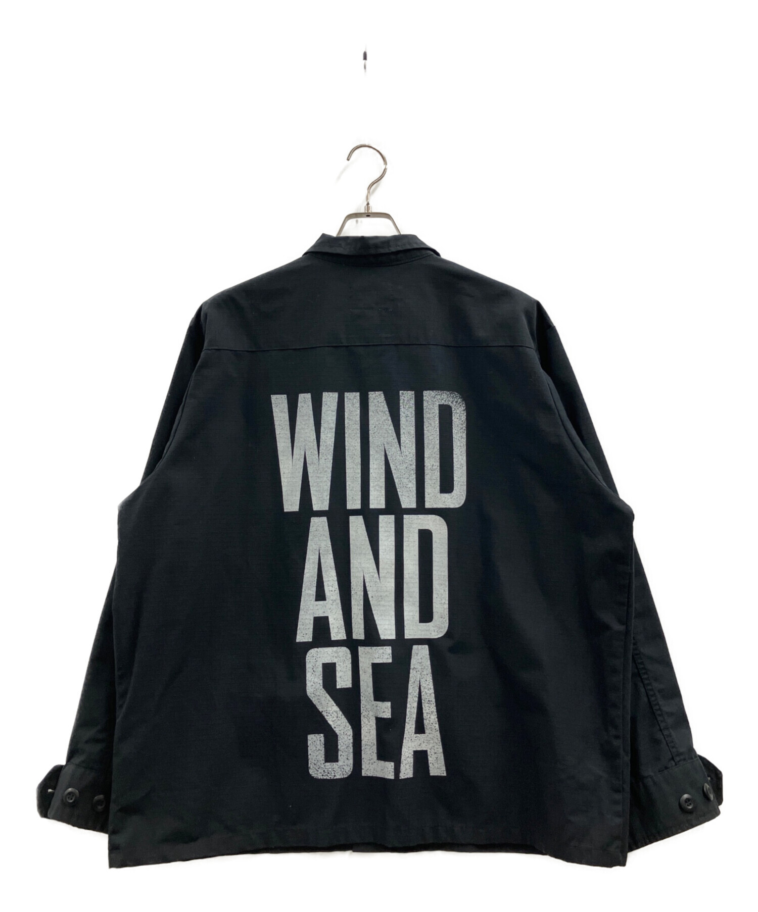 ウィンダンシー　ブルゾン　XL　ブラック　ウエスタン　ウール 中古・古着通販】WIND AND SEA (ウィンダンシー) ジャケット ブラック