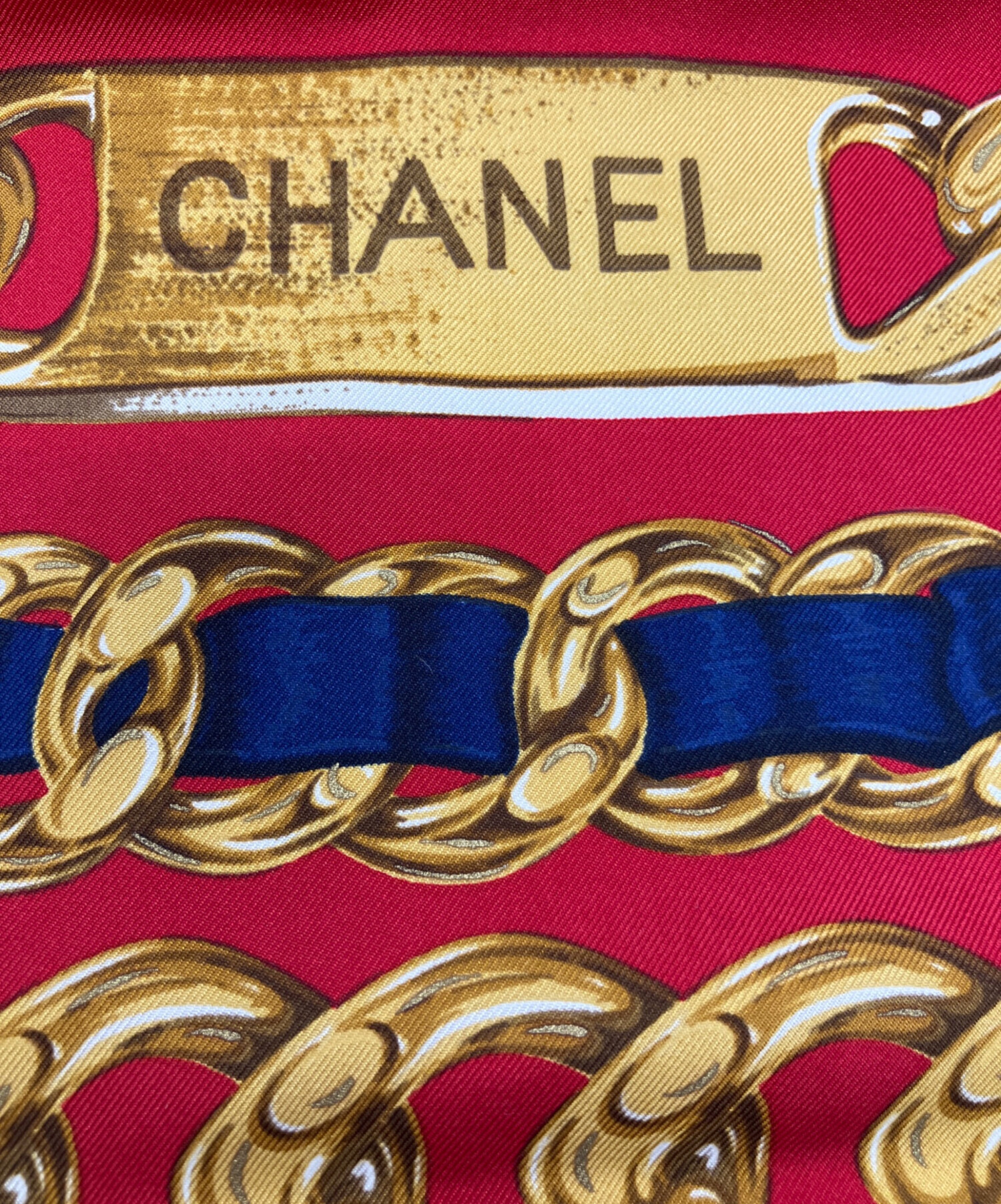 中古・古着通販】CHANEL (シャネル) CHANEL スカーフ レッド｜ブランド