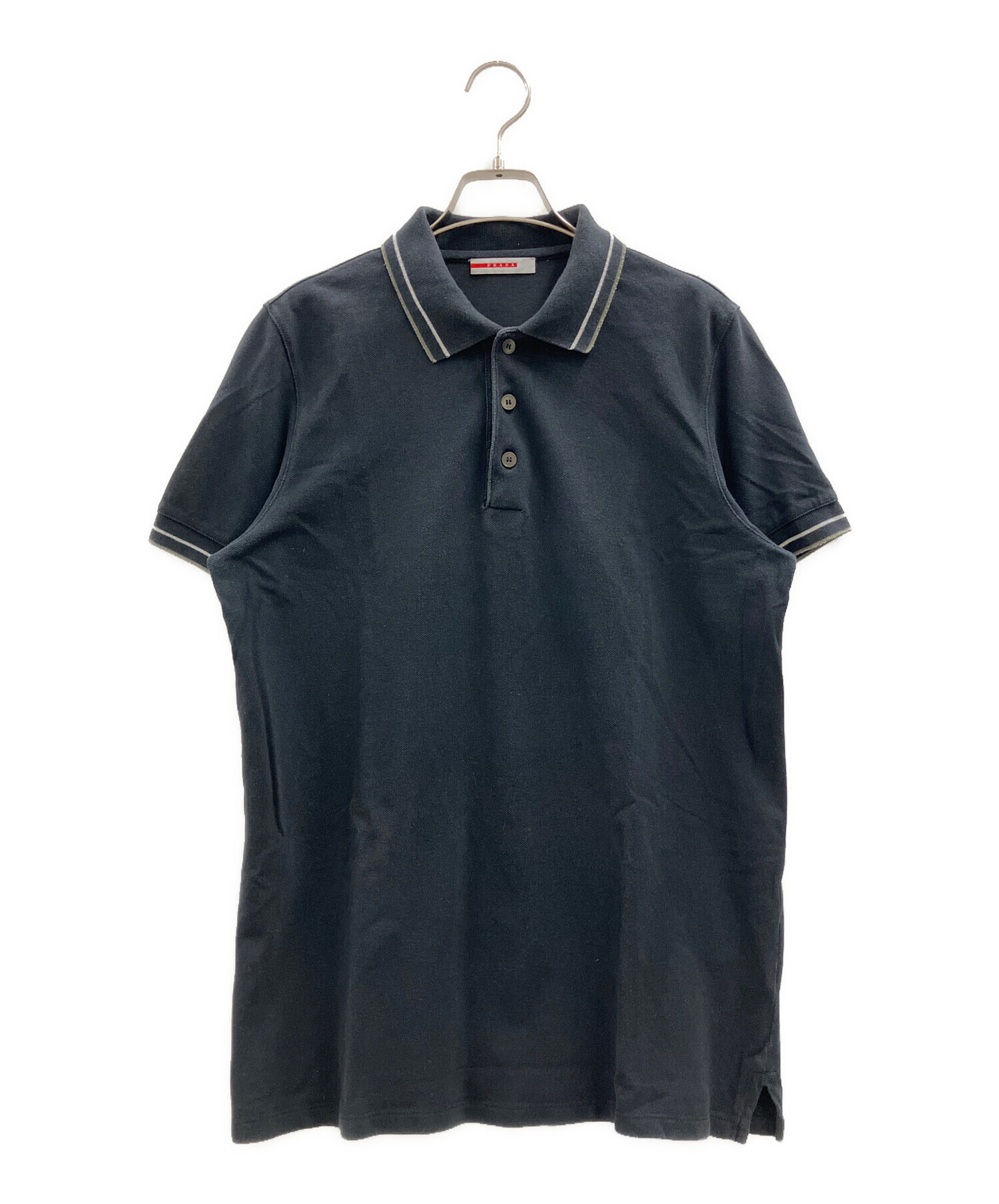 中古・古着通販】PRADA SPORTS (プラダスポーツ) ポロシャツ ブラック