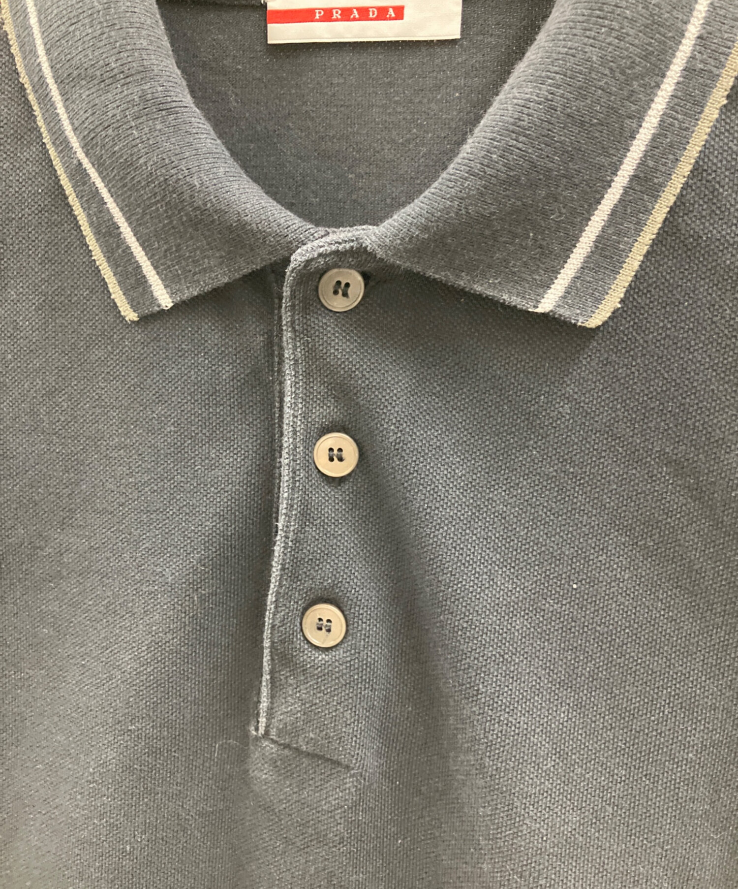 中古・古着通販】PRADA SPORTS (プラダスポーツ) ポロシャツ ブラック