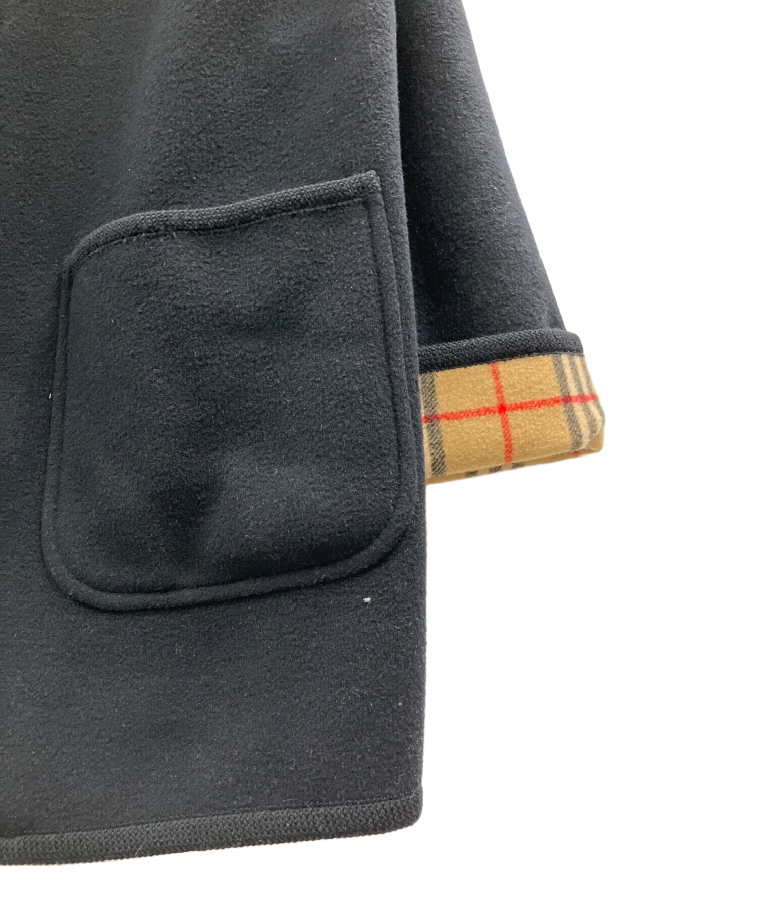 中古・古着通販】BURBERRY (バーバリー) ステンカラーコート ブラック