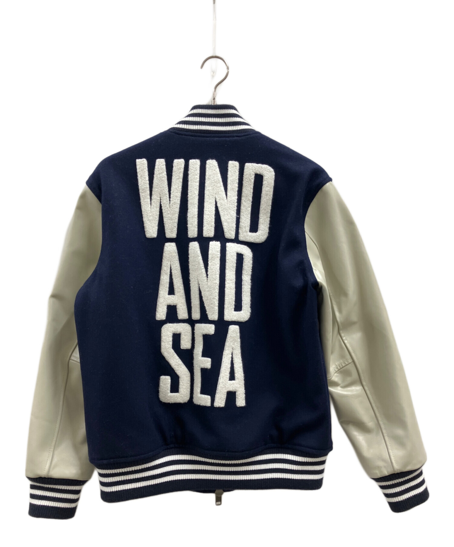 WindAndSea レザースタジャン　新品未使用 中古・古着通販】WIND AND SEA (ウィンダンシー) スタジャン ネイビー