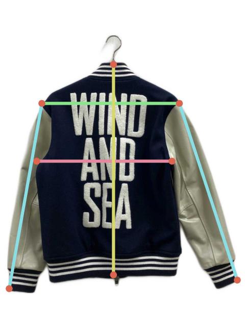 WindAndSea レザースタジャン　新品未使用 中古・古着通販】WIND AND SEA (ウィンダンシー) スタジャン ネイビー