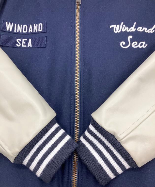 中古・古着通販】WIND AND SEA (ウィンダンシー) スタジャン ネイビー