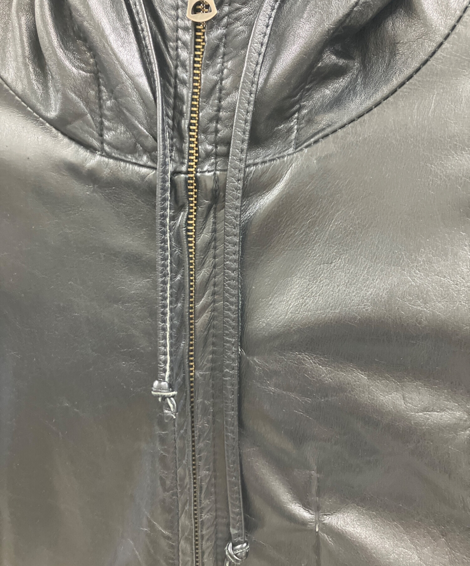 中古・古着通販】Shama (シャマ) レザージャケット ブラック サイズ:40