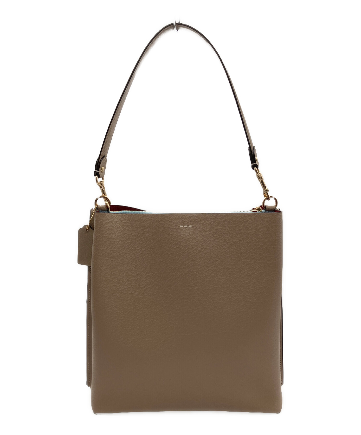 中古・古着通販】COACH (コーチ) COACH 2WAYショルダーバッグ ベージュ