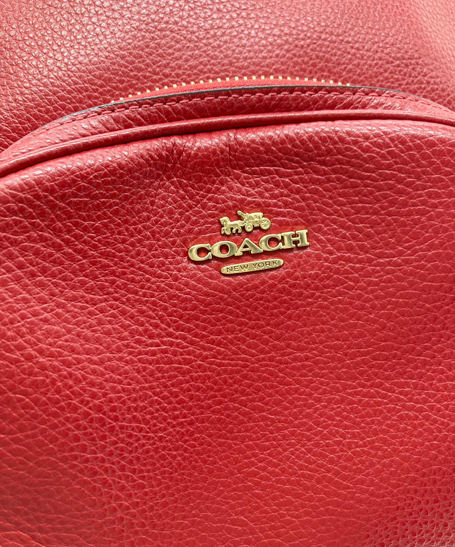 中古・古着通販】COACH (コーチ) リュック レッド｜ブランド・古着通販