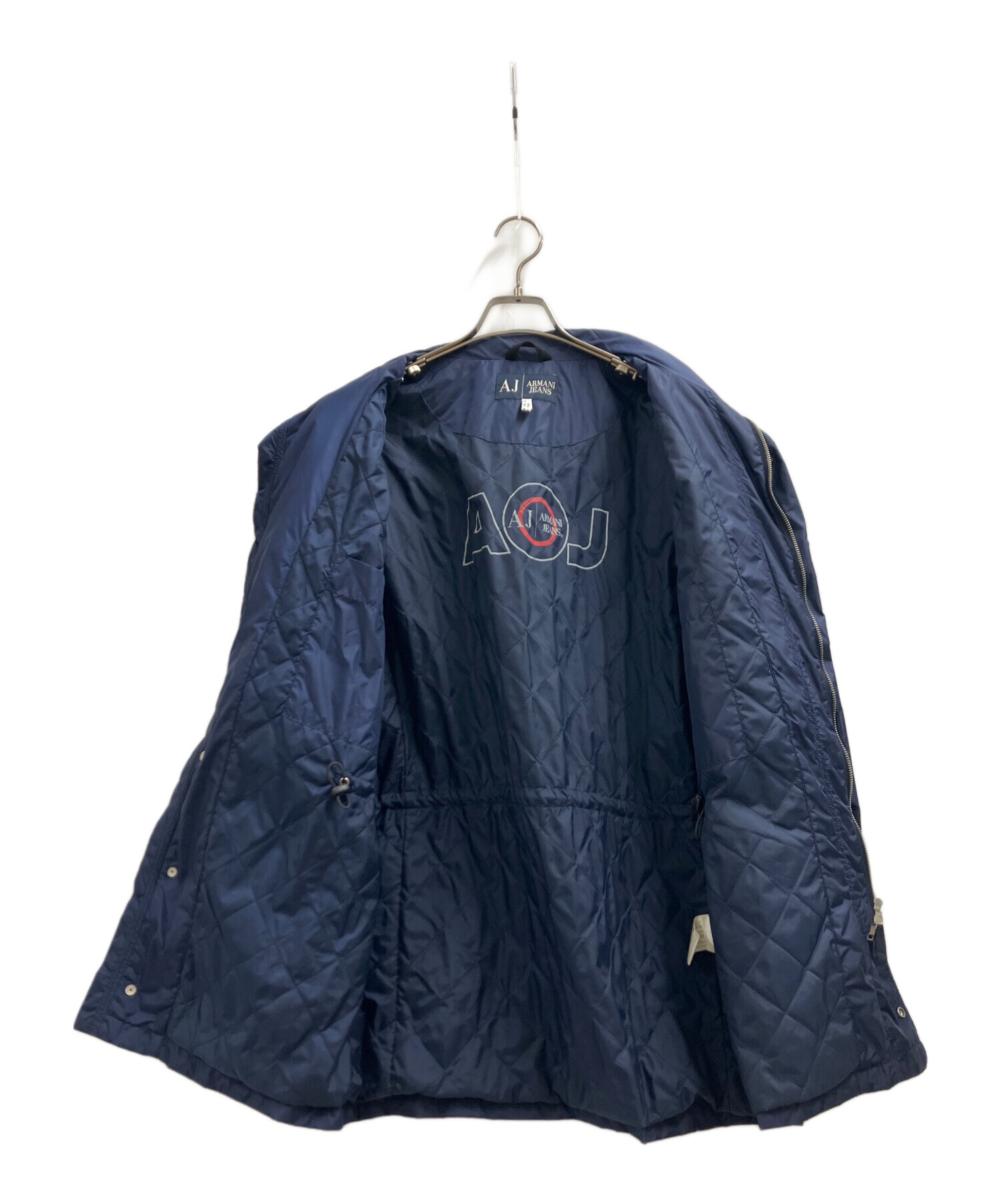 00s アルマーニジーンズ MA-1 フライトジャケット ネイビー 52 中古・古着通販】ARMANI JEANS (アルマーニジーンズ) ジップアップ