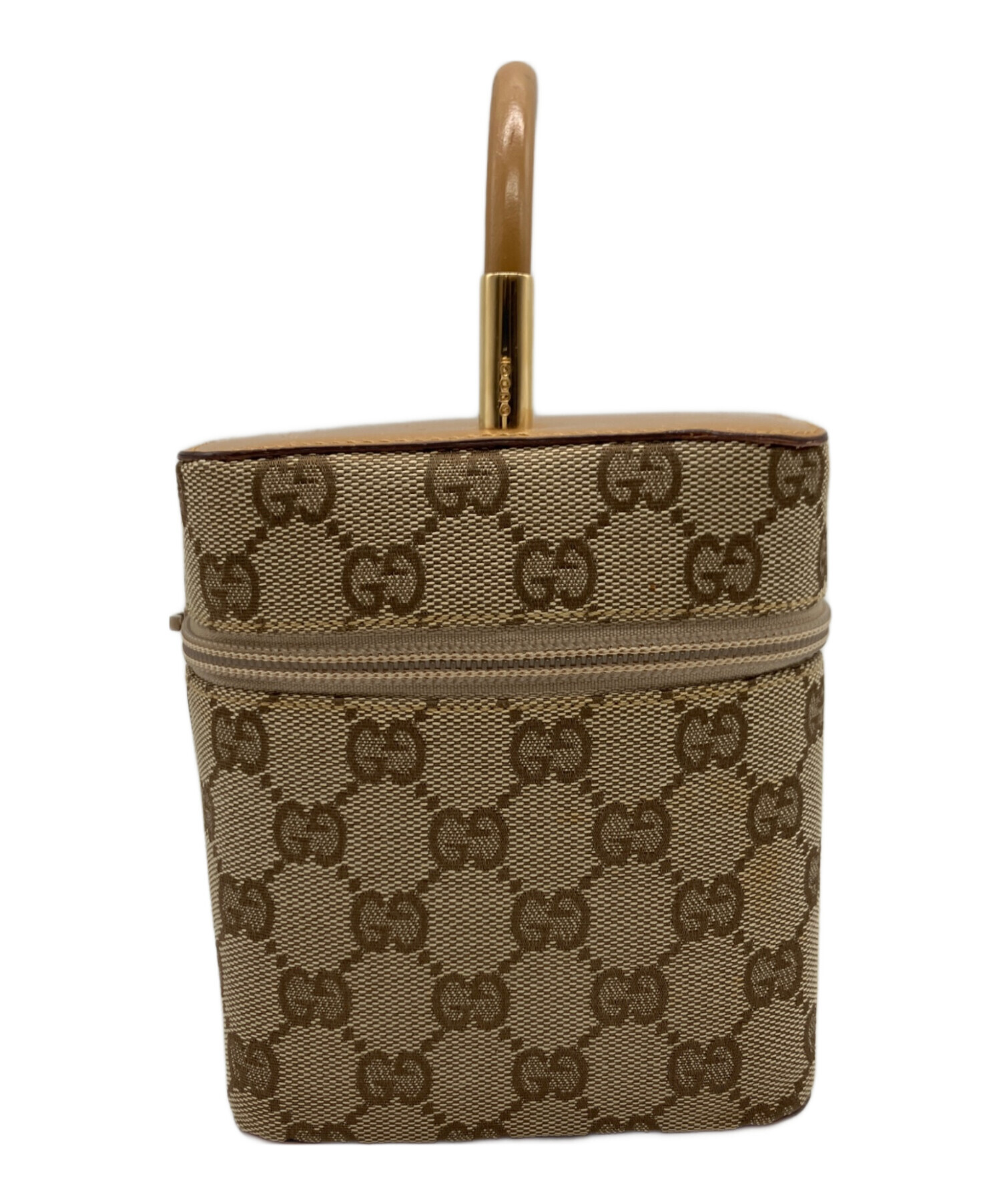 GUCCI ヴィンテージ バニティバッグ 鍵2本付 中古・古着通販】GUCCI (グッチ) GUCCI バニティバッグ ベージュ