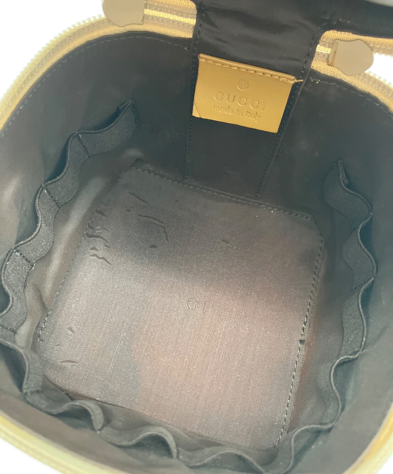 中古・古着通販】GUCCI (グッチ) GUCCI バニティバッグ ベージュ