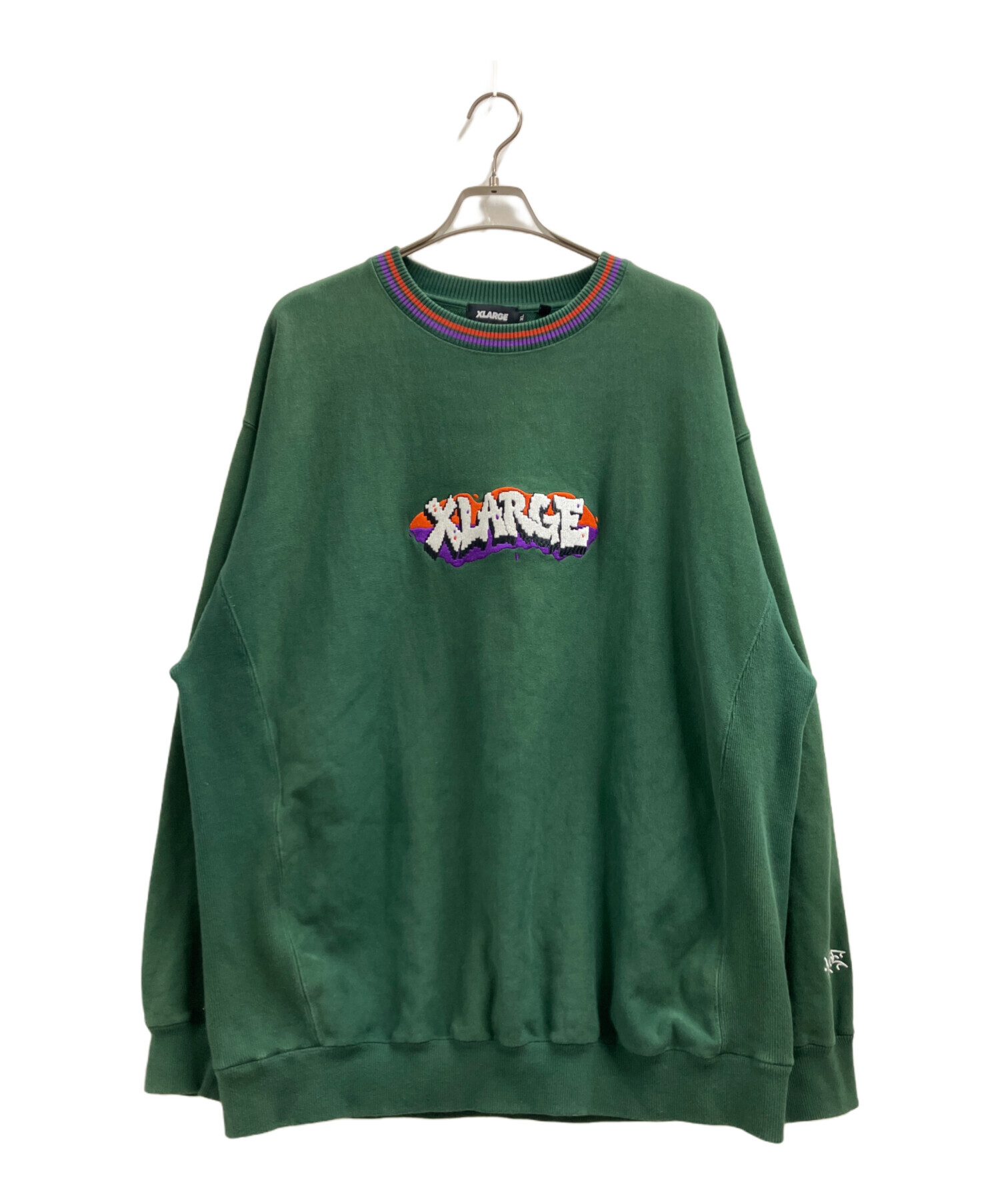 中古・古着通販】X-LARGE (エクストララージ) スウェット グリーン 