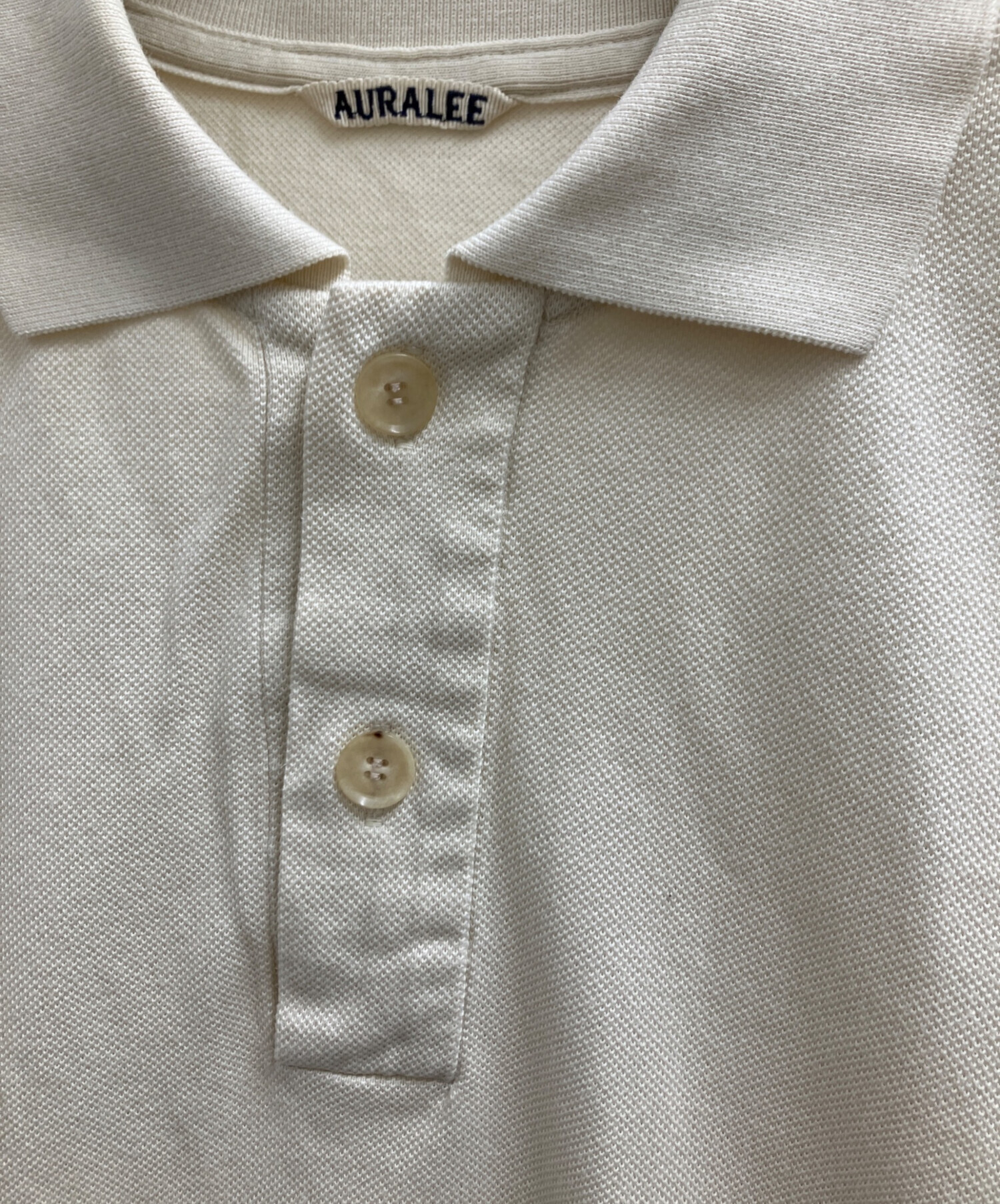 中古・古着通販】AURALEE (オーラリー) ポロシャツ ベージュ サイズ:3
