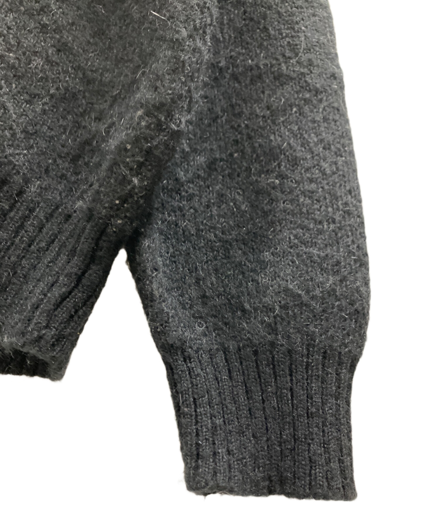 中古・古着通販】stussy (ステューシー) DICE MOHAIR SWEATER ブラック