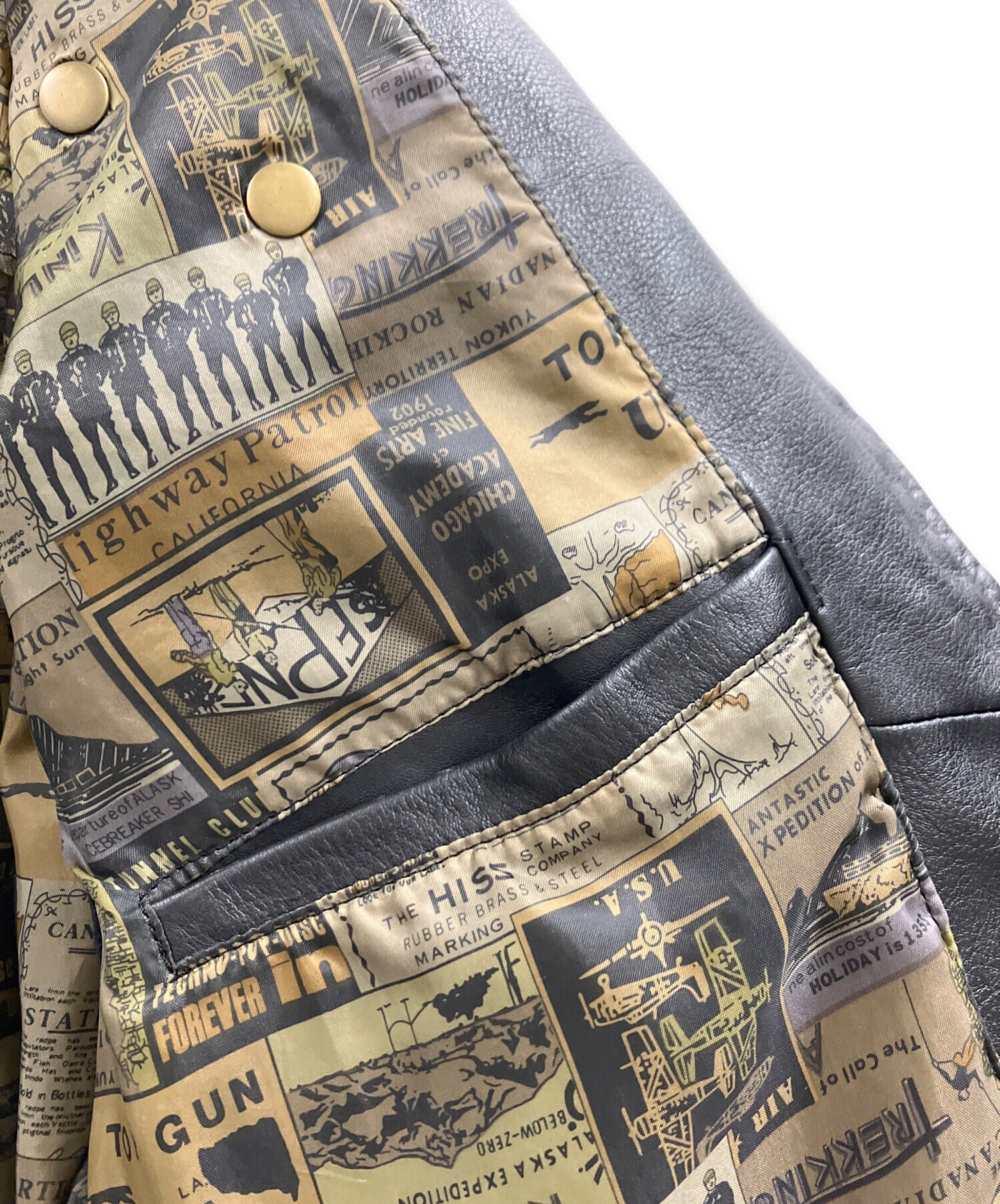 中古・古着通販】NANKAI (ナンカイ) レザーライダースジャケット