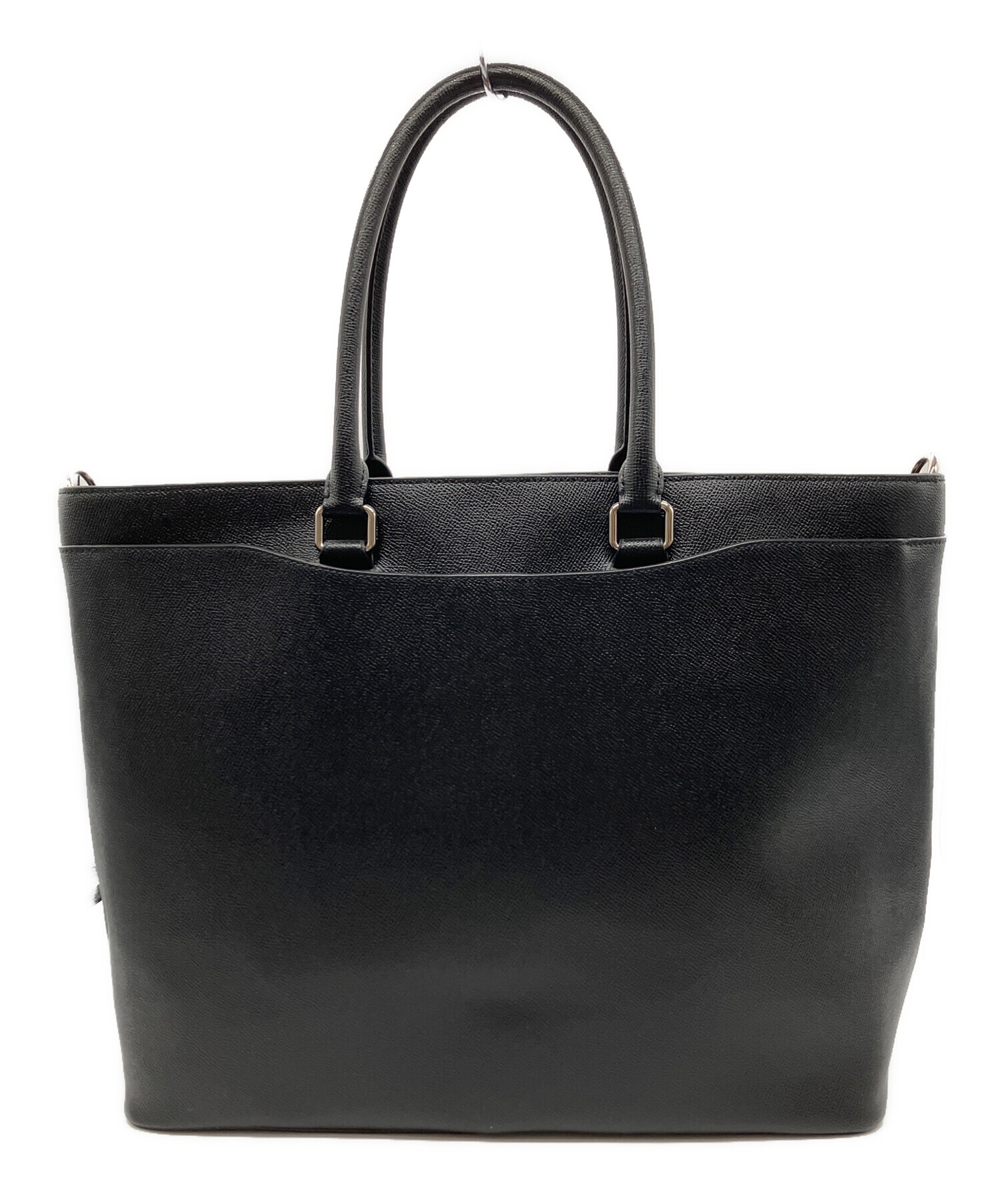 【美品】COACH コーチ ブラック レザー トートバッグ 中古・古着通販】COACH (コーチ) COACH トートバッグ ブラック