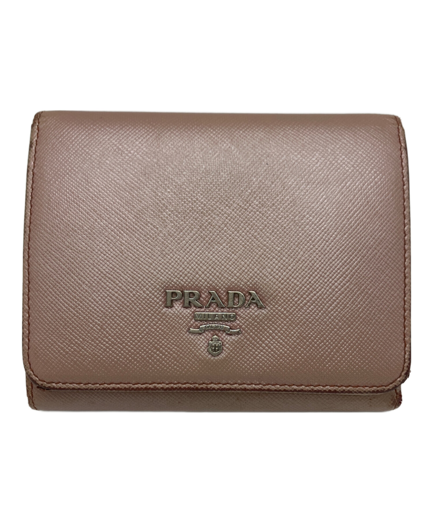 中古・古着通販】PRADA (プラダ) PRADA 3つ折り財布 ピンク｜ブランド