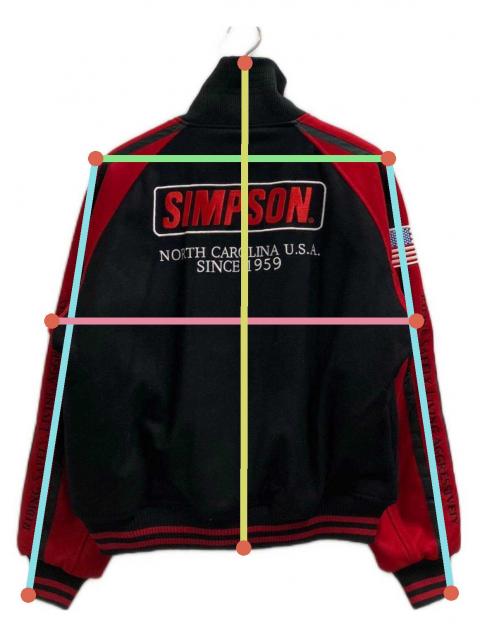 中古・古着通販】SIMPSON (シンプソン) ライダースジャケット レッド