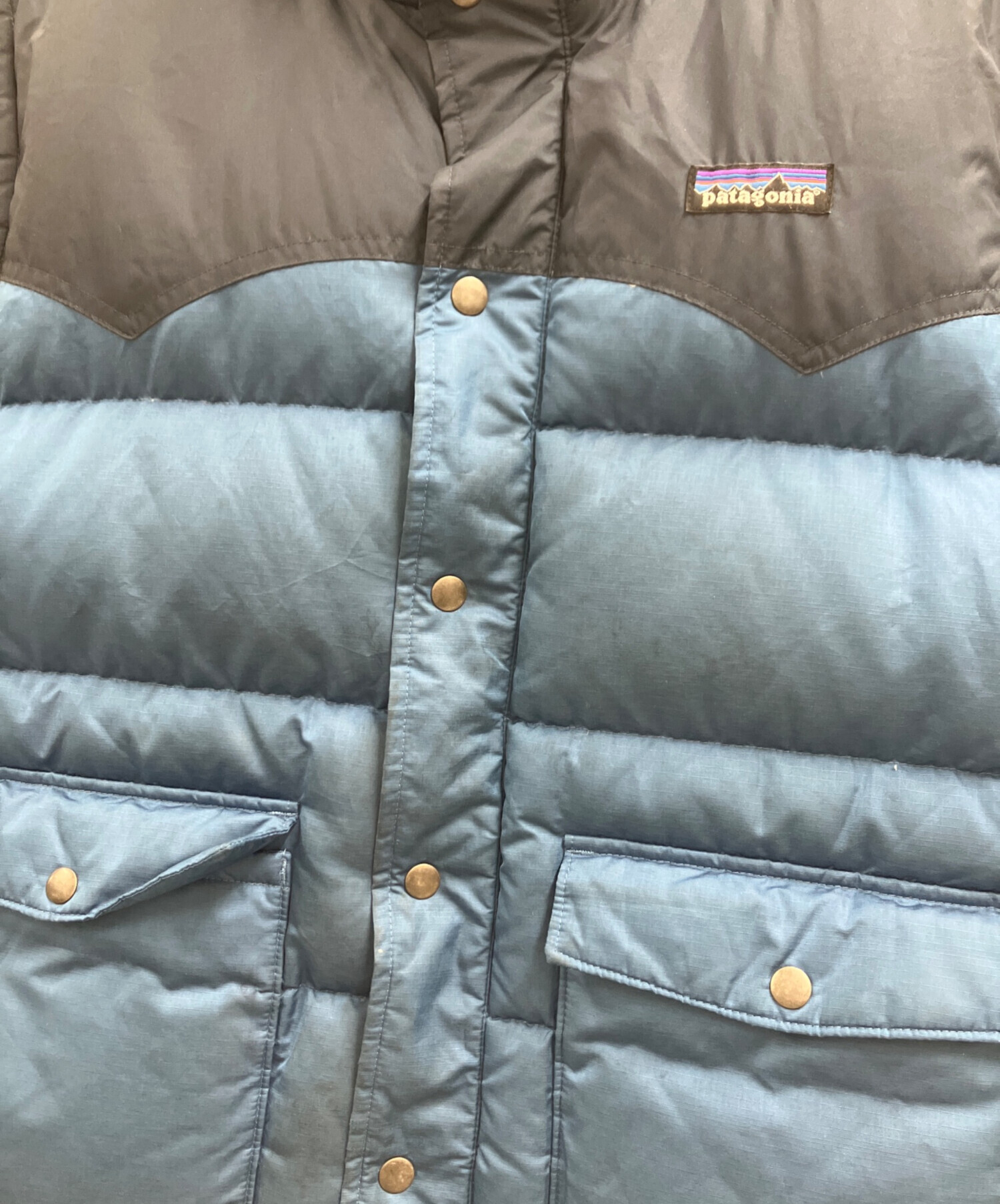 中古・古着通販】Patagonia (パタゴニア) ダウンベスト ブルー