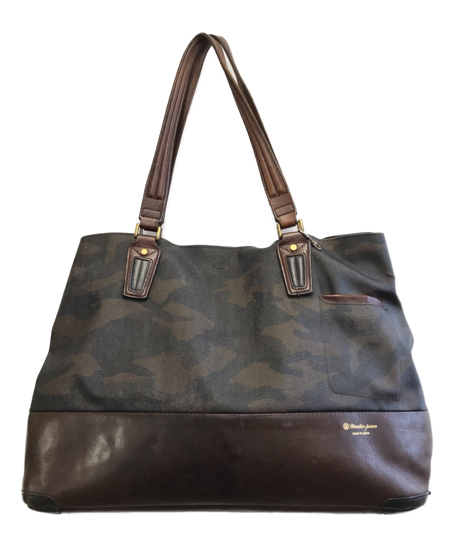 MASTERPIECE レザー トートバッグ 定価4.2万マスターピース Gloss-v2