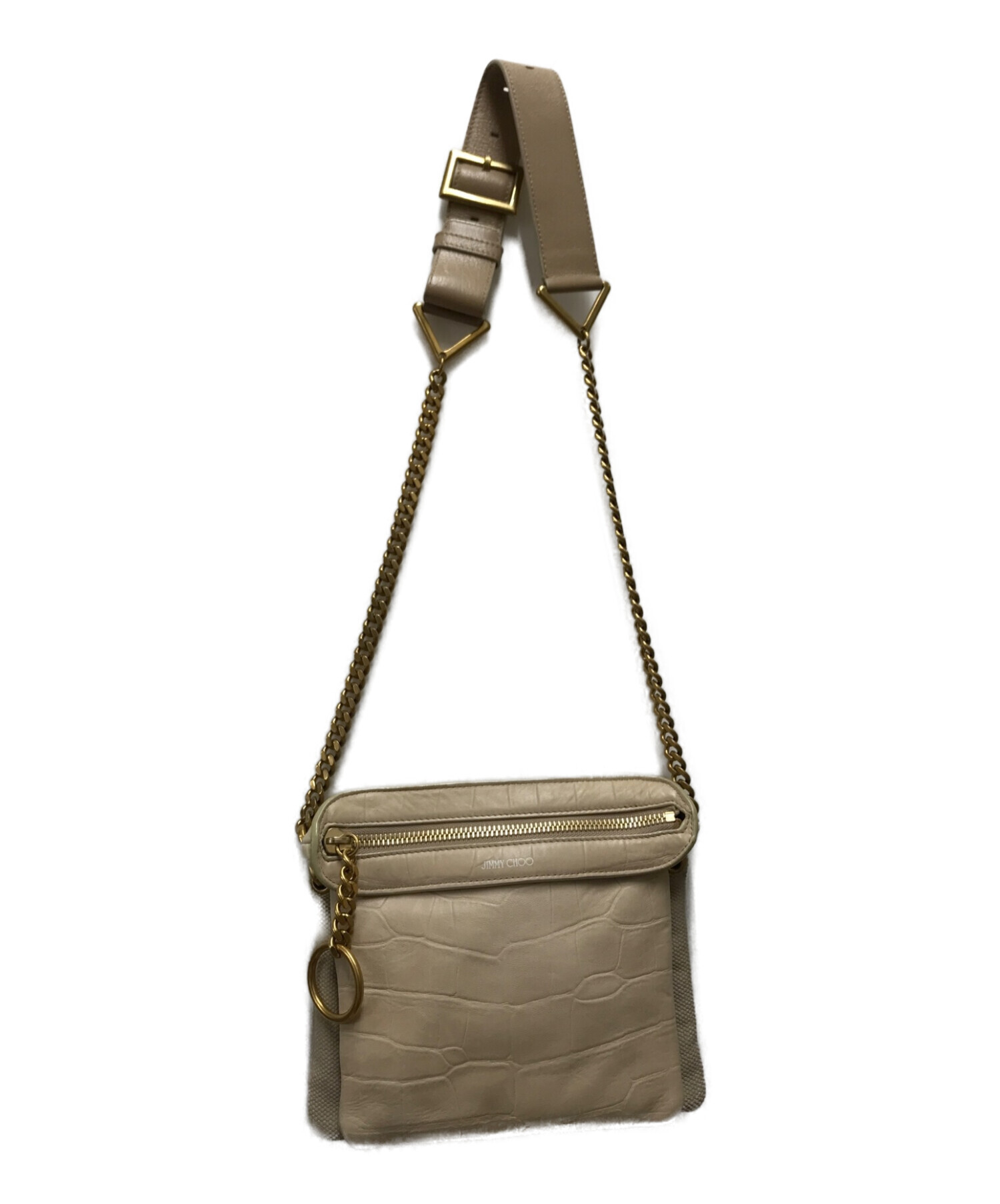 中古・古着通販】JIMMY CHOO (ジミーチュウ) チェーンショルダーバッグ  