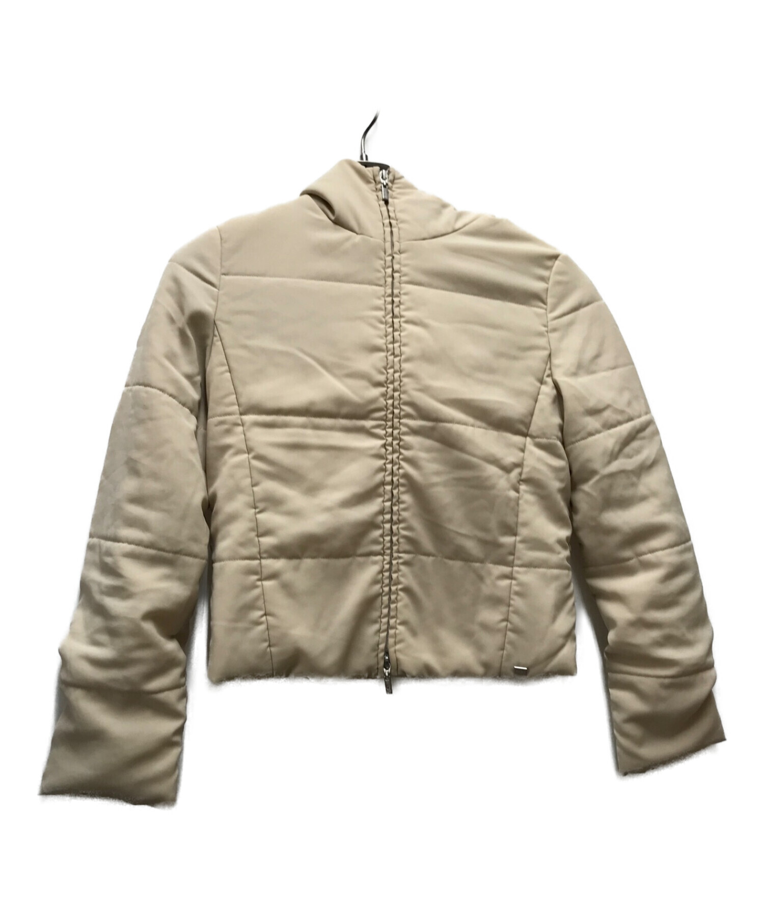 FOXEY NEW YORK 中綿ダウンジャケット ベージュ 襟 40 美品 FOXEY NEW