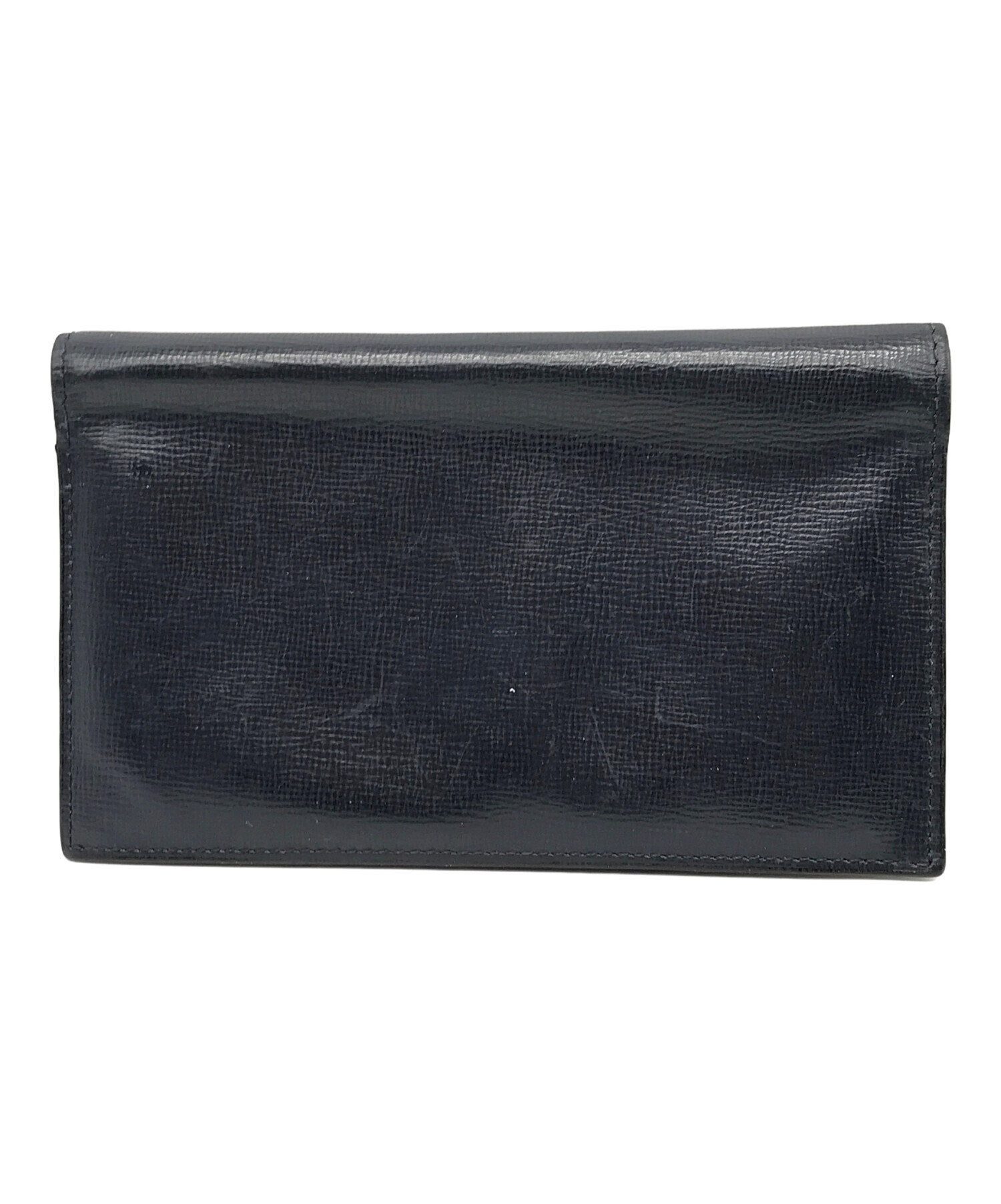 中古・古着通販】Valextra (ヴァレクストラ) 2つ折り財布 ネイビー