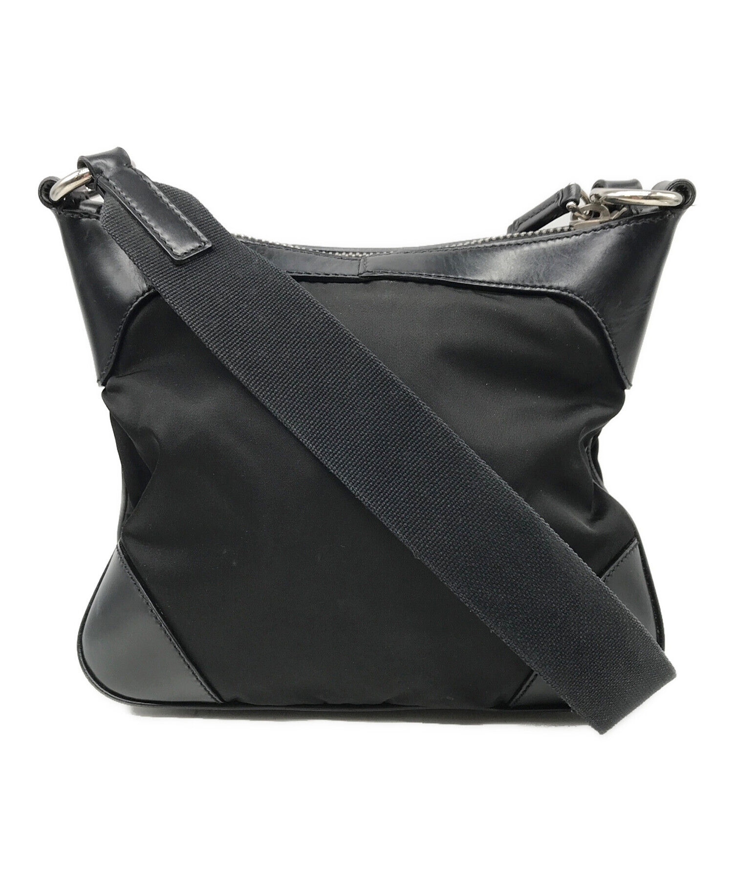 中古・古着通販】PRADA (プラダ) ナイロンショルダーバッグ ブラック