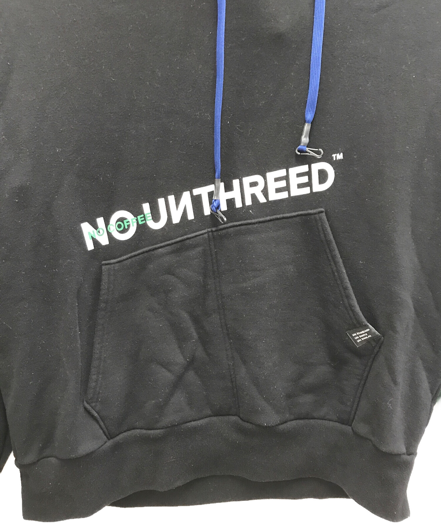 中古・古着通販】UN3D. (アンスリード) プルオーバーパーカー ブラック
