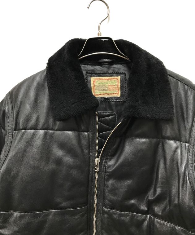 【新品タグ付】Canyon de Chelly leather ジャケット　M 中古・古着通販】Canyon de Chelly (キャニオンデシェリー) 中綿レザー