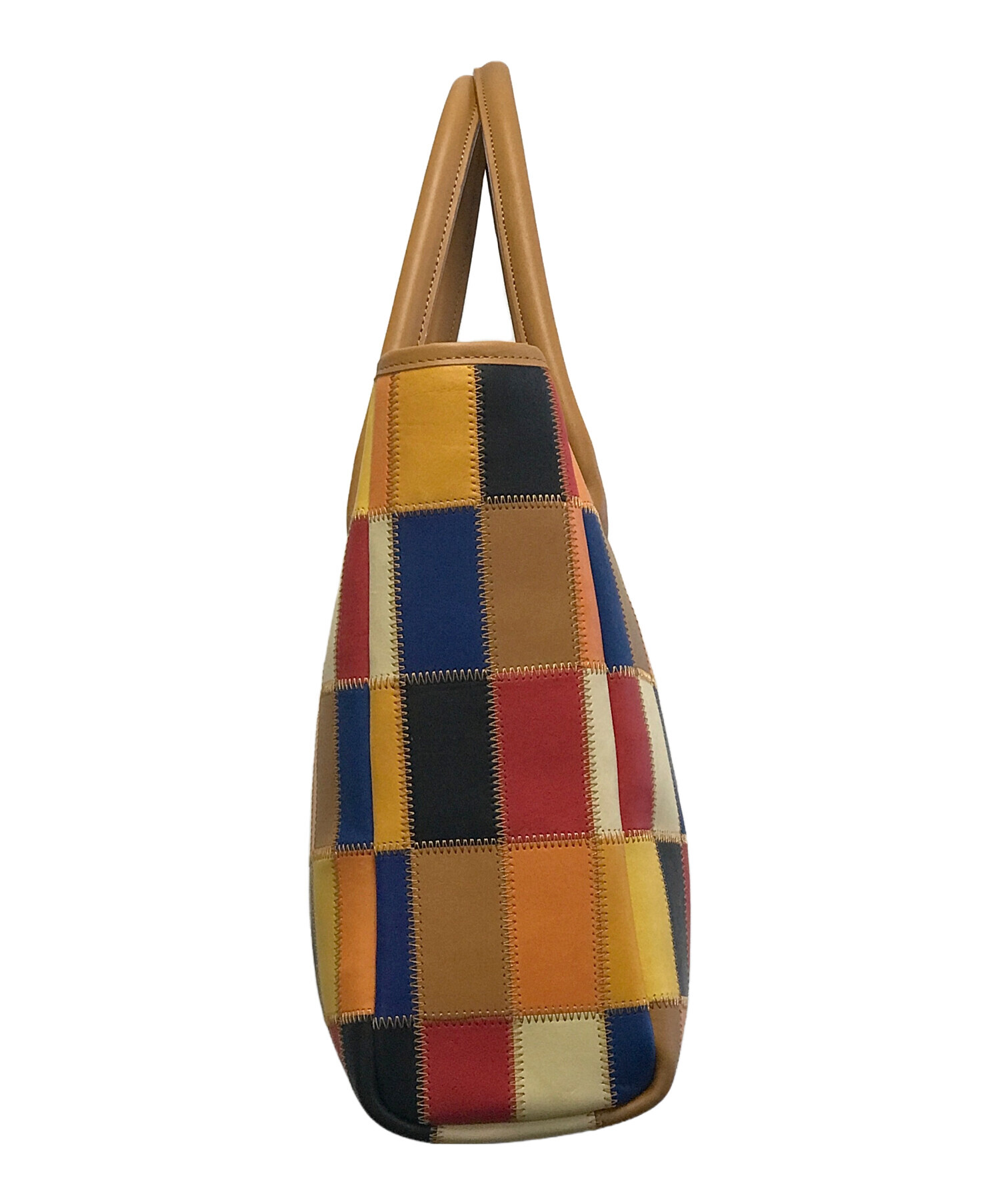 希極 美品✨TRION 　レザー　パッチワーク　トートバッグ　マルチカラー　暖色 楽天市場】トートバッグ 横長 B4サイズ A4サイズ ワイド TRION