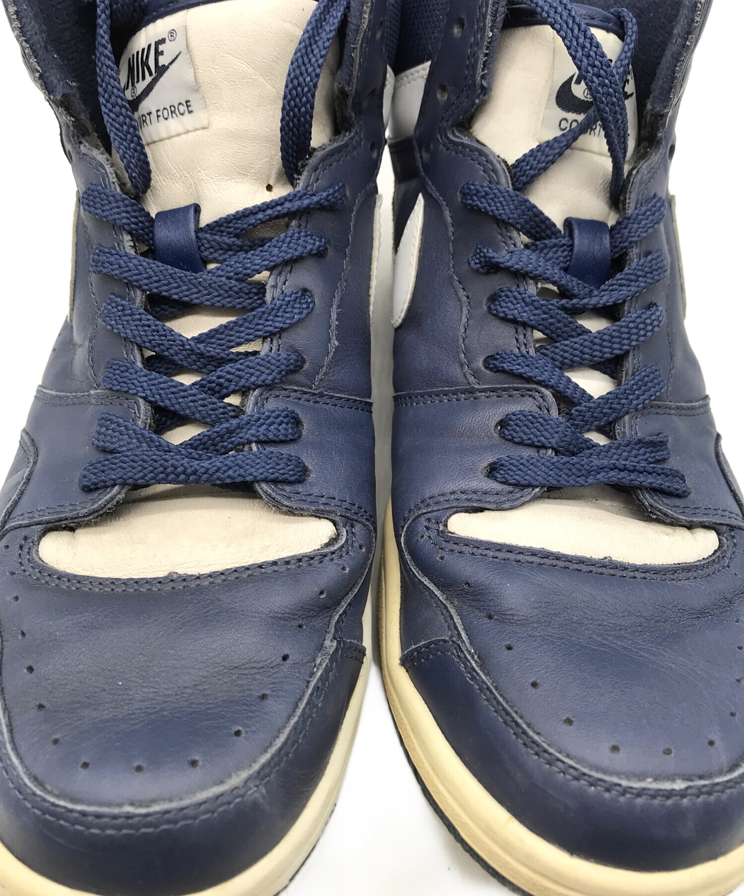 中古・古着通販】NIKE (ナイキ) HTM コートフォース ハイ ネイビー