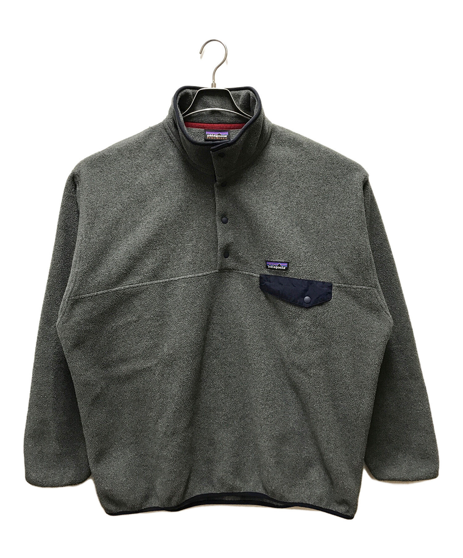 大幅値下げ‼️patagonia フリースライニングジャケット グレー 中古・古着通販】Patagonia (パタゴニア) シンチラスナップTフリース