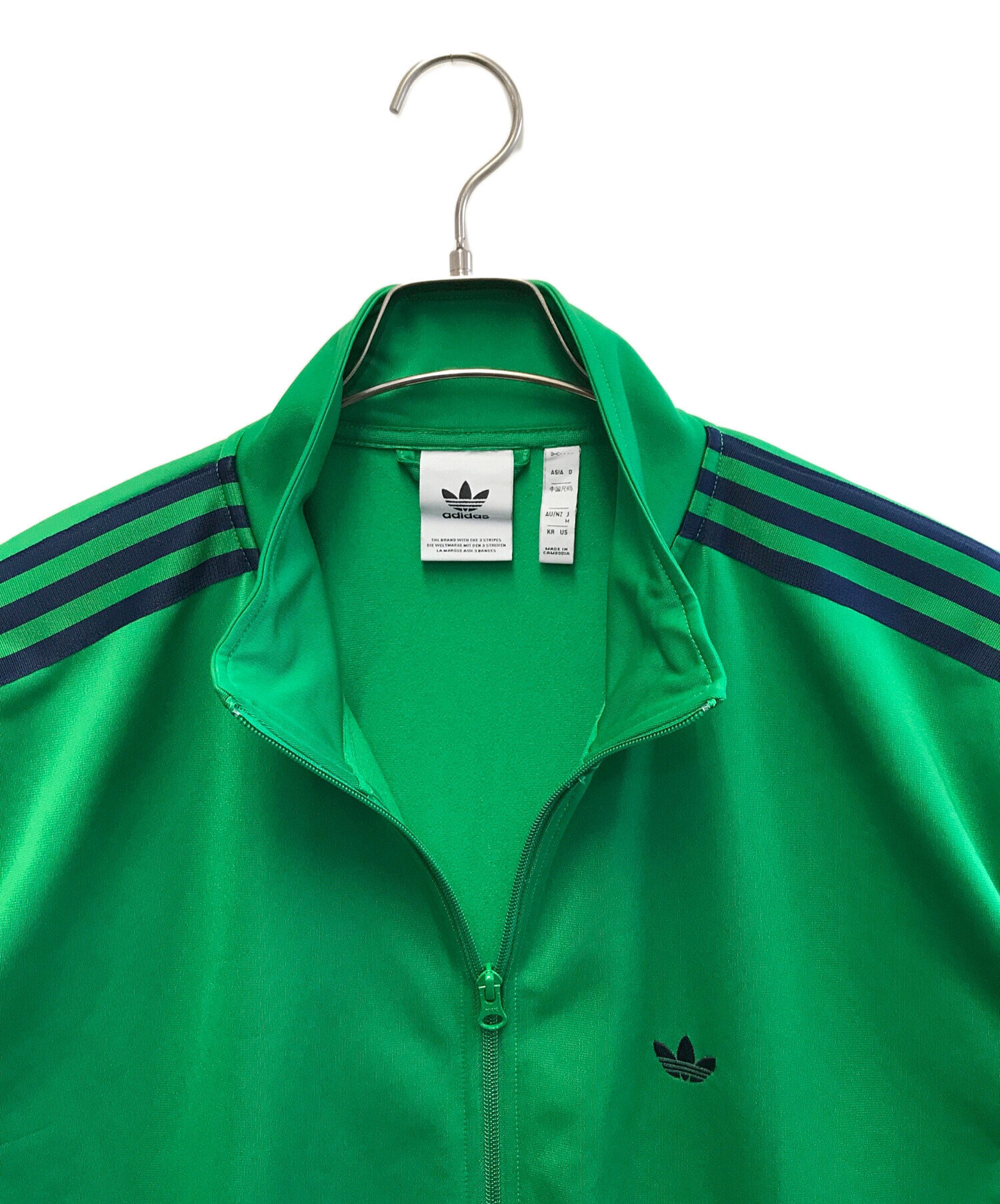 にょadidas トラックジャケット　チャイナ　ジャージ　グリーン　M adidas トラックジャケット チャイナ ジャージ グリーン M 楽天市場