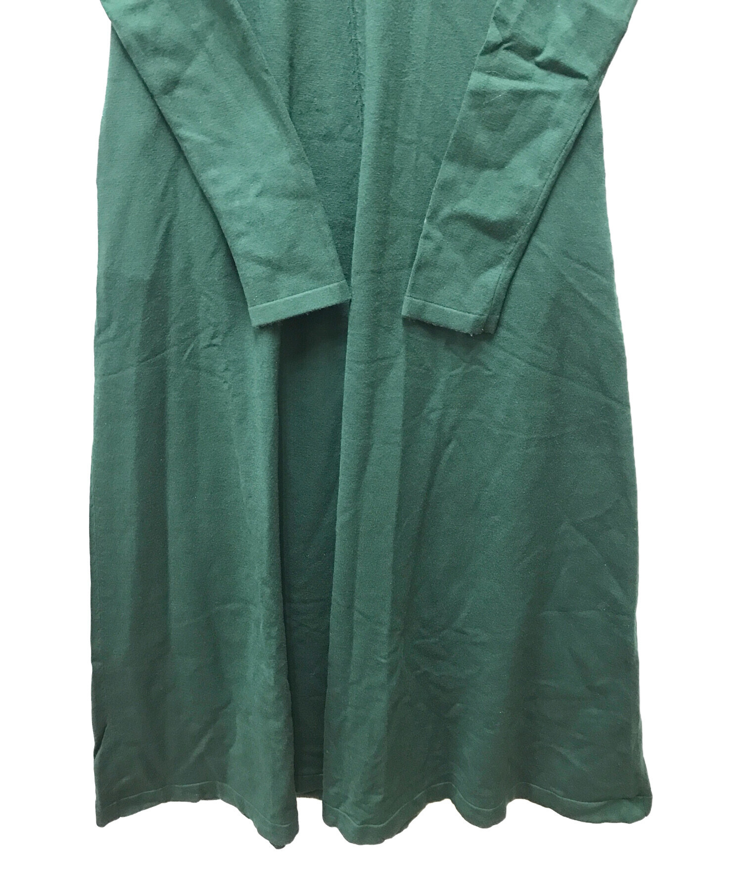 中古・古着通販】UN3D. (アンスリード) ニットワンピース グリーン