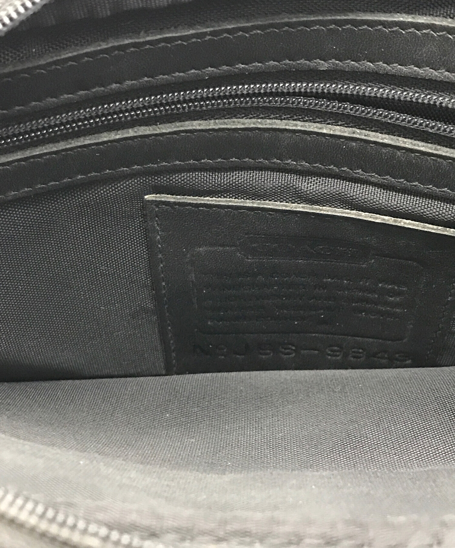 中古・古着通販】COACH (コーチ) セカンドバッグ ブラック｜ブランド
