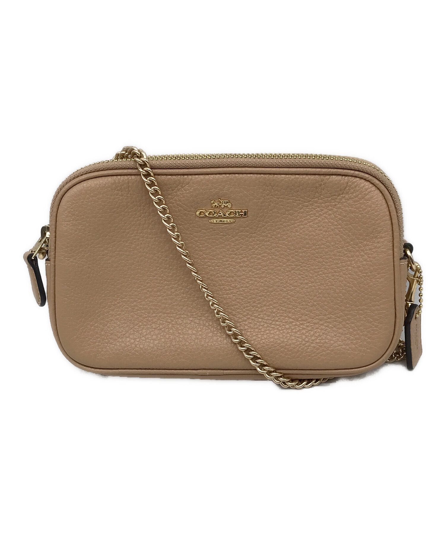 COACH ベージュ ショルダーバッグ 美品 中古・古着通販】COACH (コーチ) ショルダーバッグ ベージュ｜ブランド