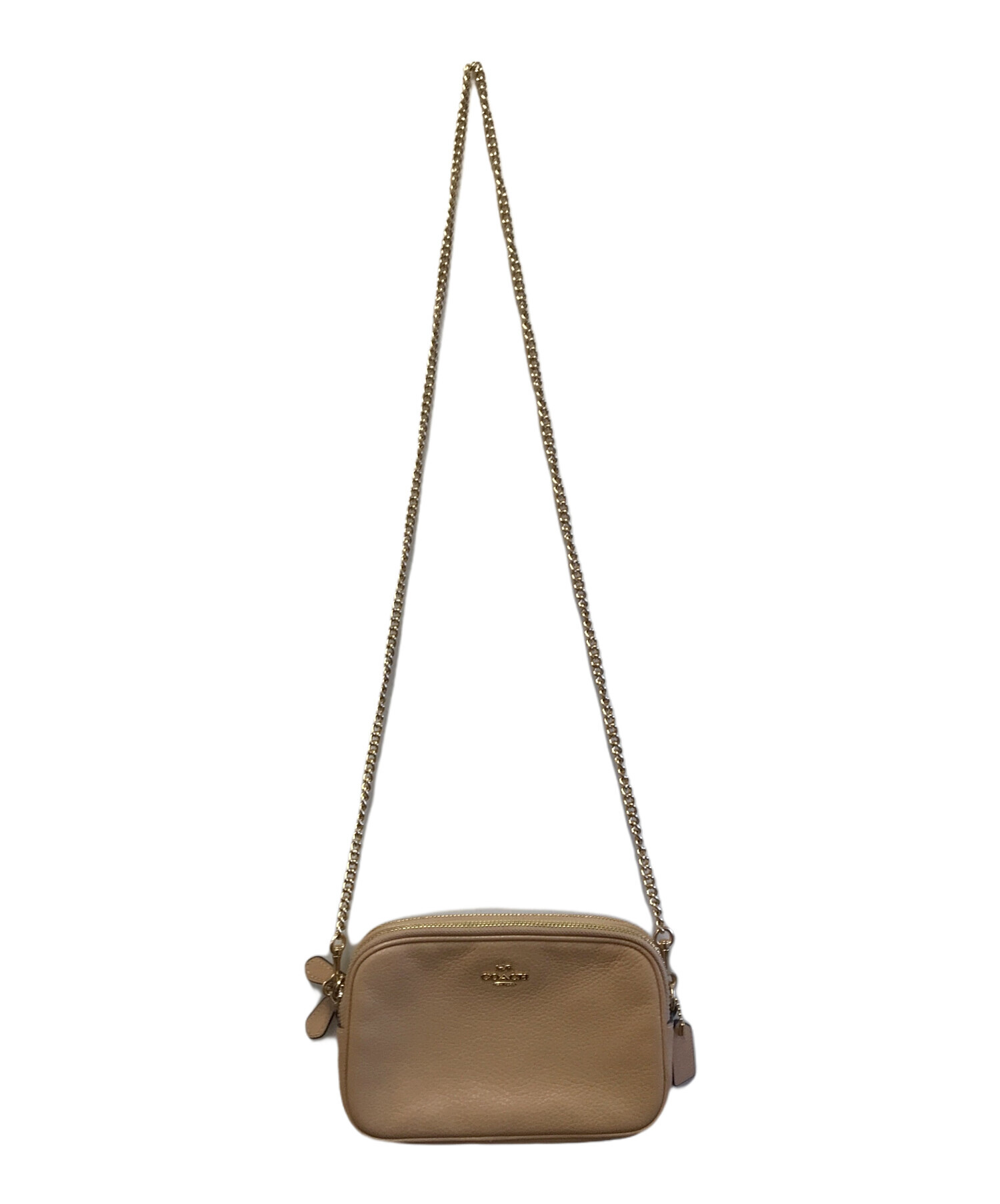 中古・古着通販】COACH (コーチ) ショルダーバッグ ベージュ｜ブランド