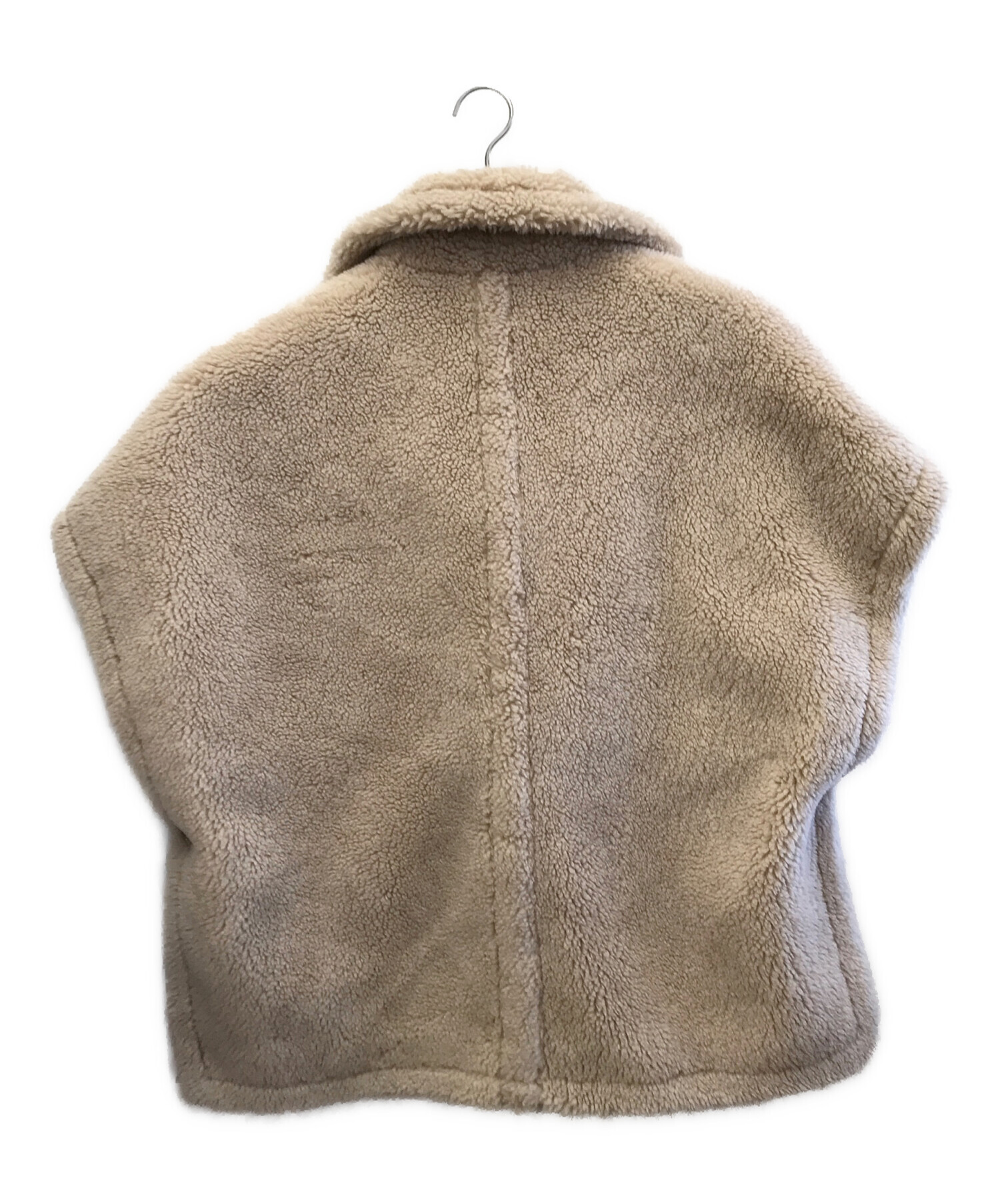 6AS4 裏ボアフィッシングベスト アウトドア ベージュ 多機能 古着 6AS4 裏ボアフィッシングベスト アウトドア ベージュ 多機能