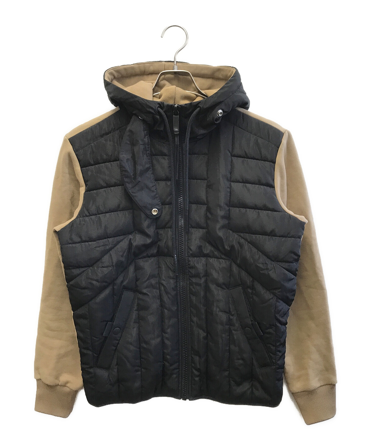 中古・古着通販】DIESEL (ディーゼル) 切替ブルゾン ブラック×オリーブ 