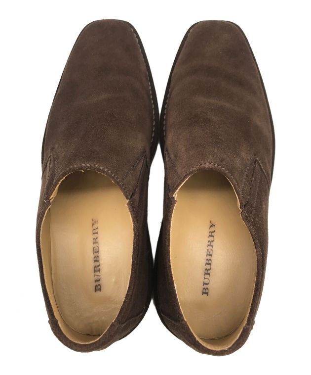 中古・古着通販】BURBERRY (バーバリー) スウェードシューズ ブラウン
