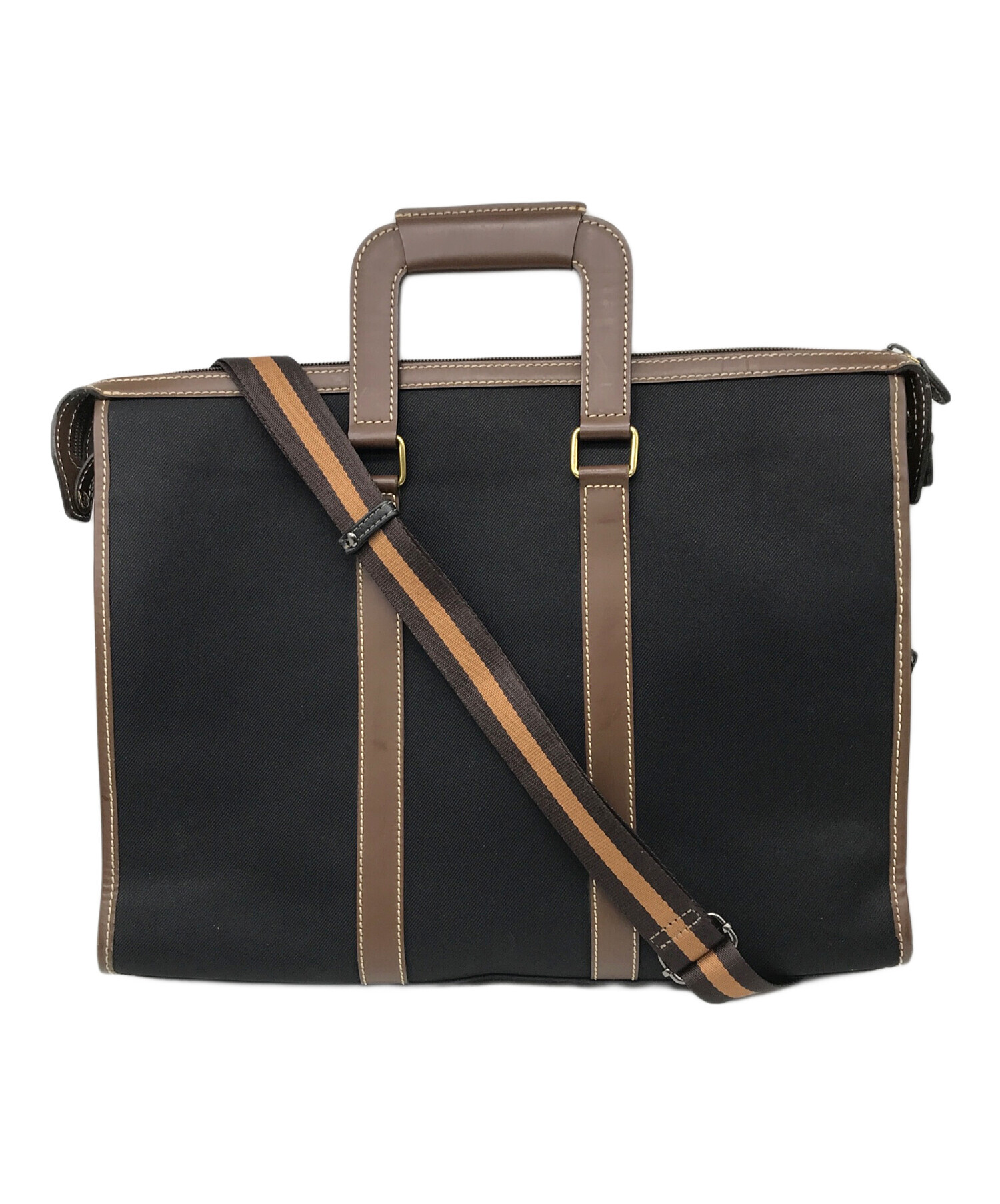 美品】ハンティングワールド 【7831ビジネスバック】 ブラック