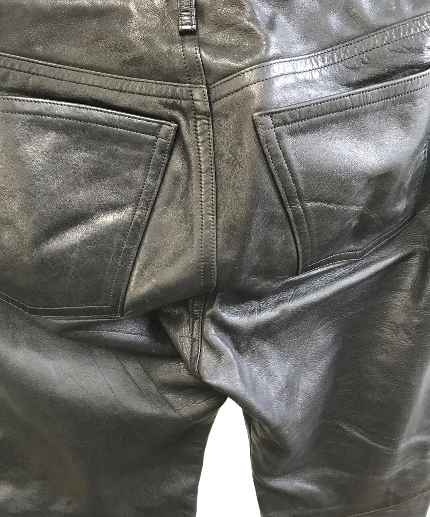 中古・古着通販】agnes b homme (アニエスベーオム) レザーパンツ