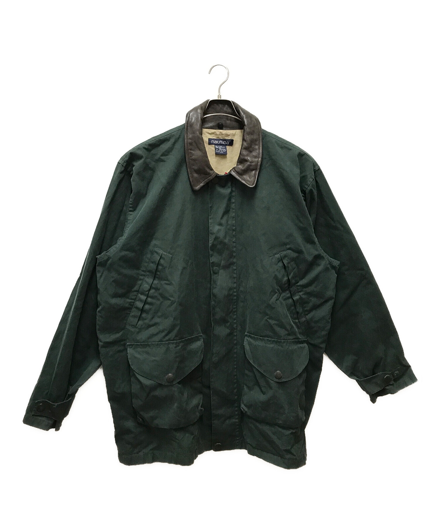 中古・古着通販】NAUTICA (ノーティカ) 襟レザーハンティング